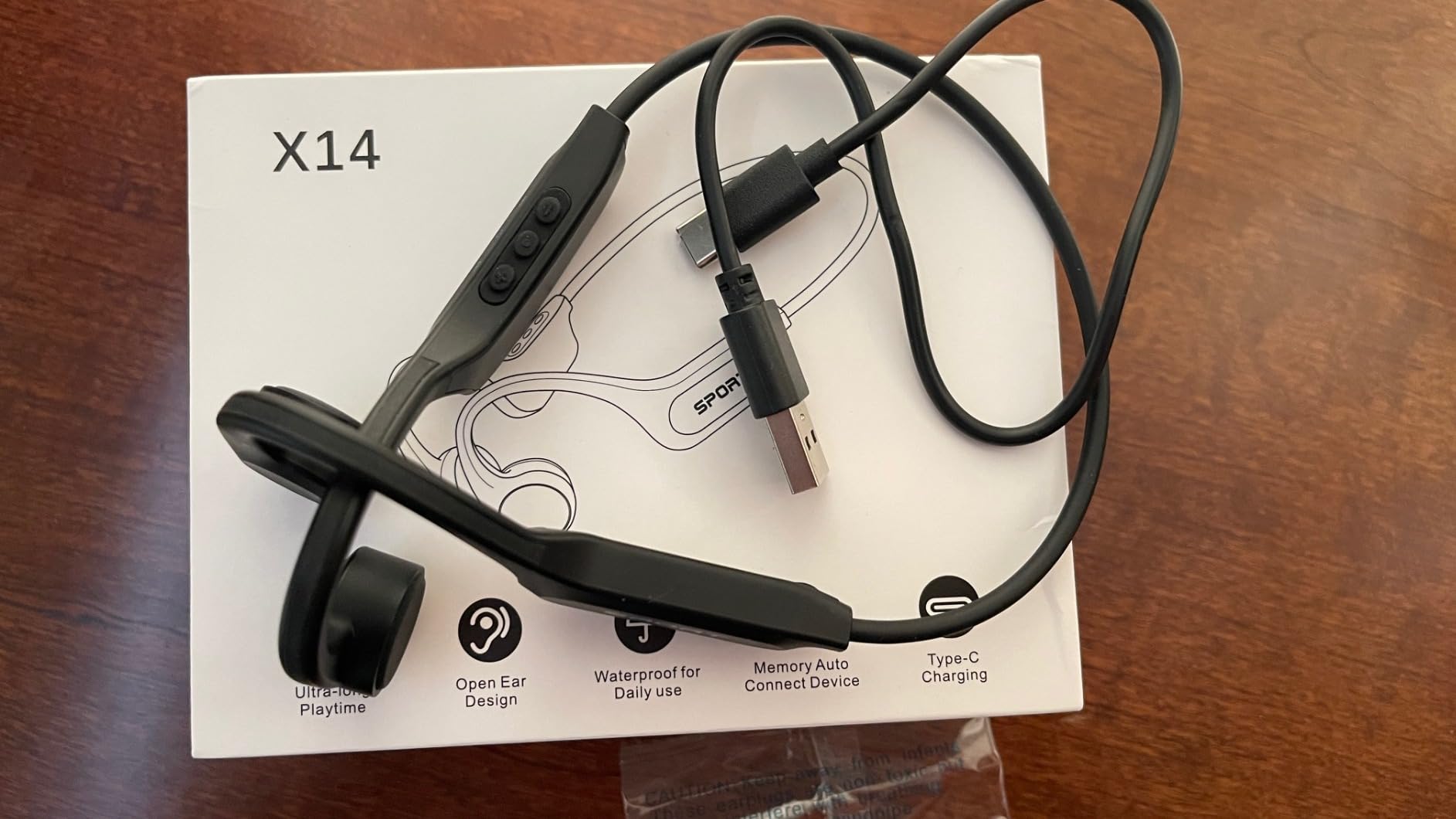 CXK Bone Conduction Headphones, Open Ear Headphones Bluetooth 6.0 with Mic | Balanced Audio, 10H Playtime, IPX6 Waterproof, Secure Fit Bone Conduction Earbuds for Workouts customer photo 1