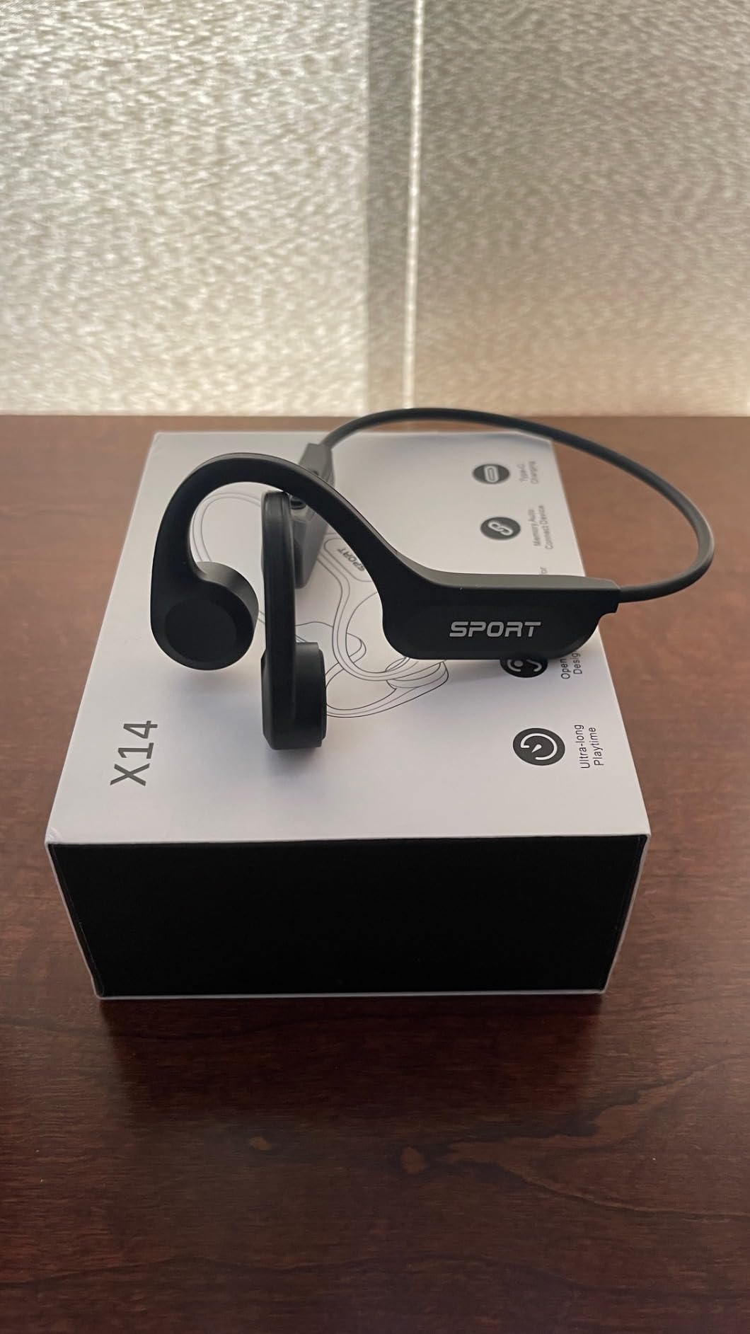 CXK Bone Conduction Headphones, Open Ear Headphones Bluetooth 6.0 with Mic | Balanced Audio, 10H Playtime, IPX6 Waterproof, Secure Fit Bone Conduction Earbuds for Workouts customer photo 2