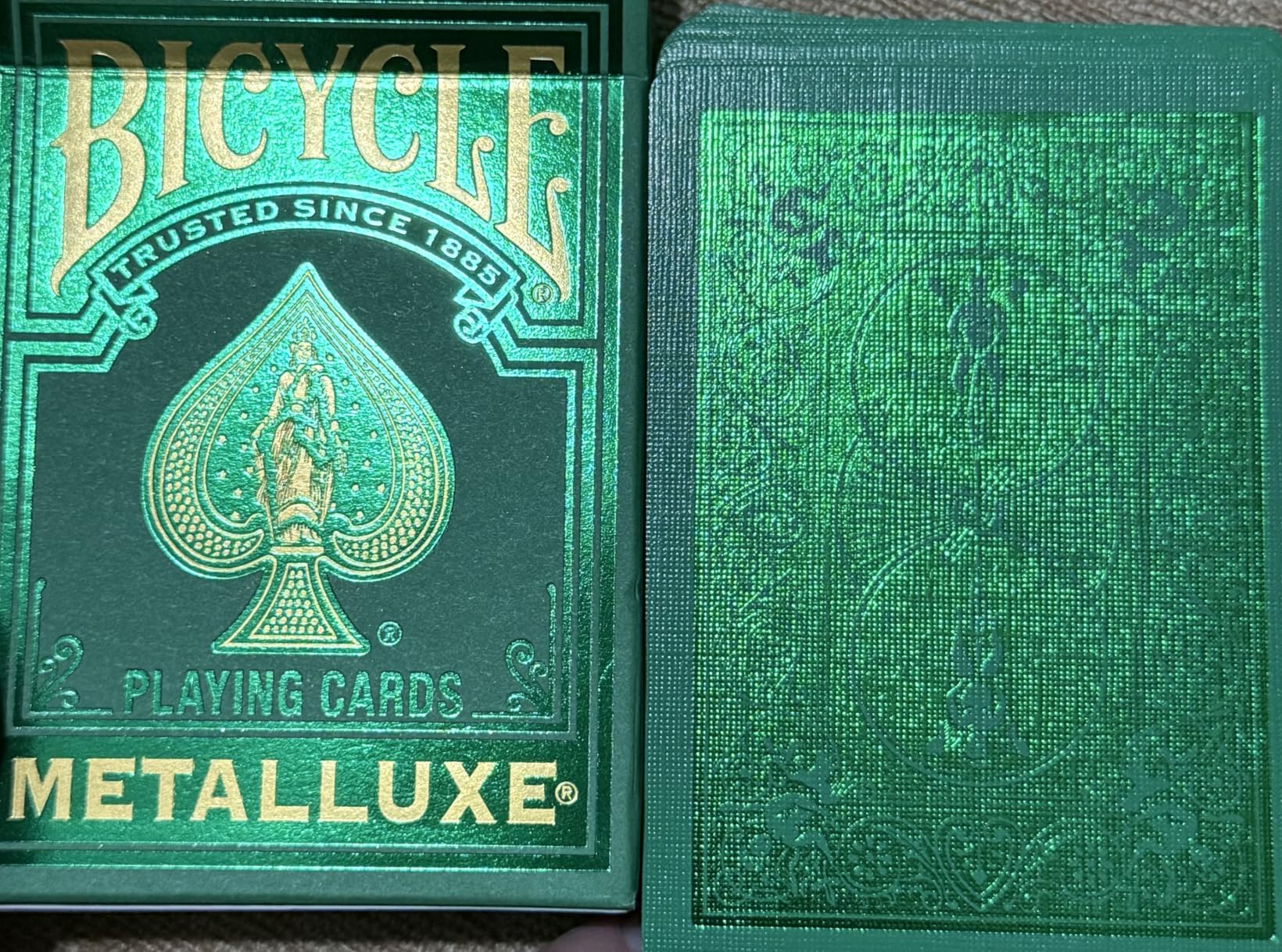 Bicycle Metalluxe Gold Playing Cards - Premium Metal Foil Finish - Poker Size customer photo 1