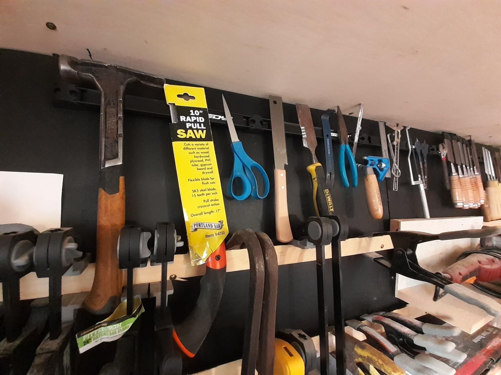 SEDY Magnetic Tool Holder Storage Organizer: 7-Piece Garage Wall Mount Rack Organization Strip Power Magnet Organizers Mounted Workbench Board Slatwall Van Hanger customer photo 2