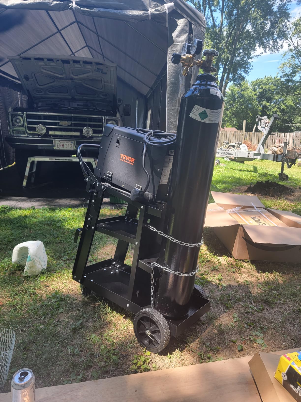 VEVOR MIG Welder, 3 in 1 270 Amp Welding Machine, 110 220V MIG Lift TIG Arc Welder, Portable Lift TIG Welder ARC Welder with IGBT DC Inverter, LCD Digital Display, Welder Torch and Welding Wire customer photo 1