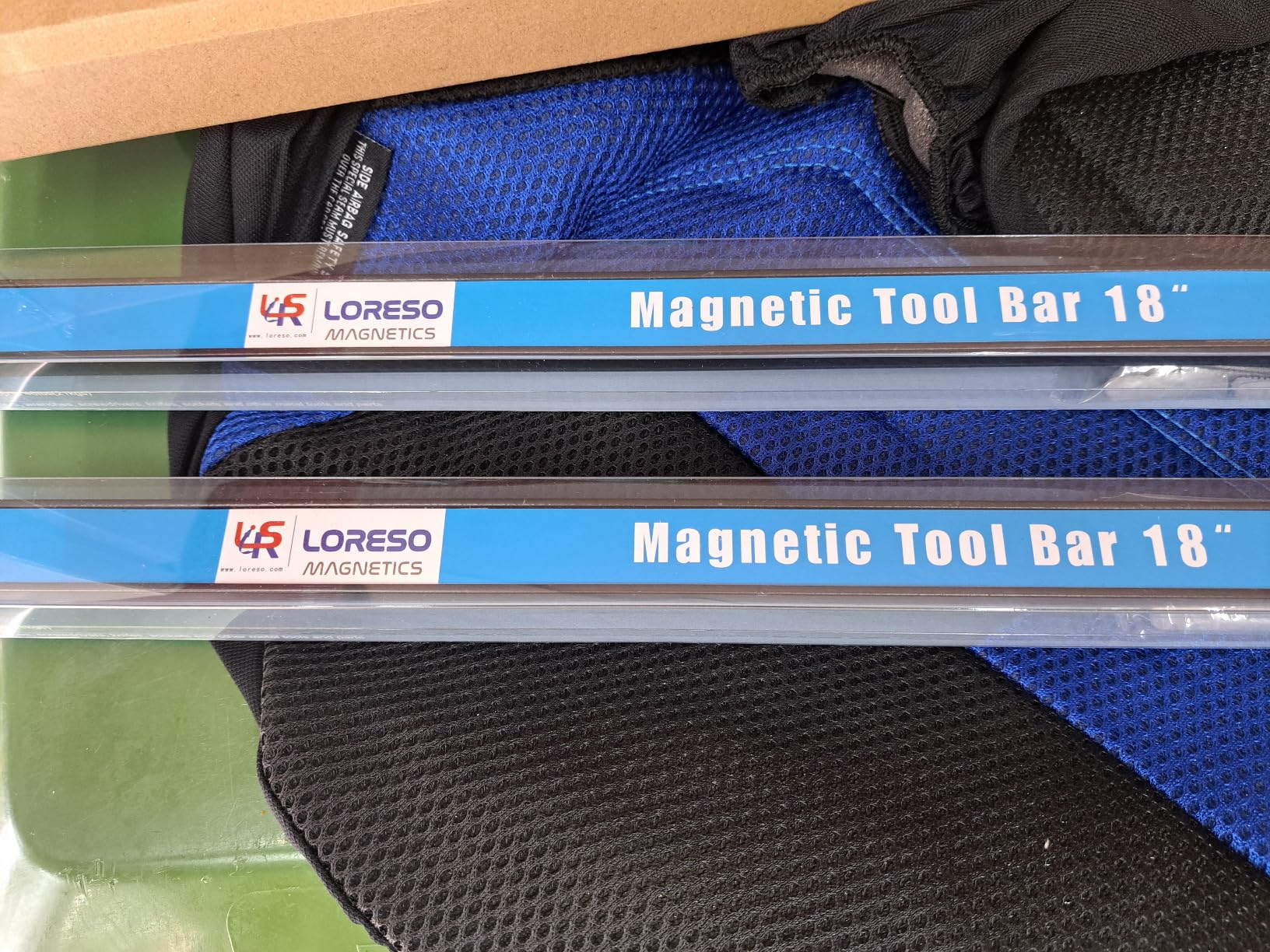 Magnetic Tool Holder 18 Inch, Set of 2 Magnetic Tool Bars, Heavy-Duty Metal Magnet Strip Tool Organizers Rack for Screwdrivers, Pliers, Wrenches, Knives with Wall Mount Brackets and Screws customer photo 2