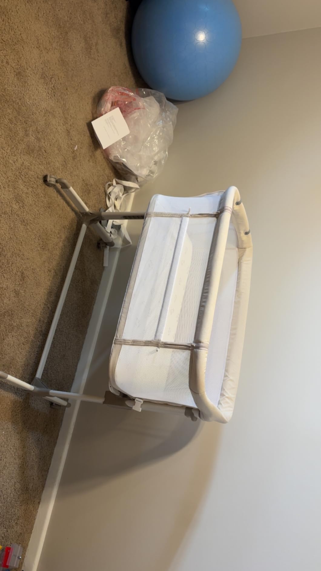 Fodoss Baby Bassinets Bedside Sleeper - All Mesh Bedside Bassinet with Wheels, 7 Height Adjustable Baby Bassinet for Infants, Beige | 7 Height Adjustable Baby Bassinet for Infants customer photo 2