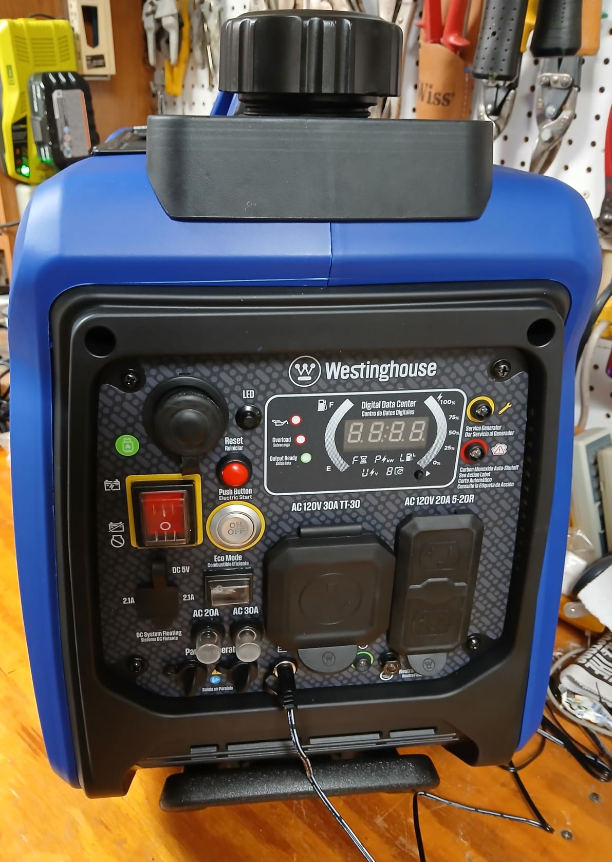 Westinghouse 2550 Peak Watt Super Quiet & Lightweight Portable Inverter Generator, RV Ready 30A Outlet, Gas and Propane Powered, CO Sensor, Parallel Capable, Long Run Time customer photo 2