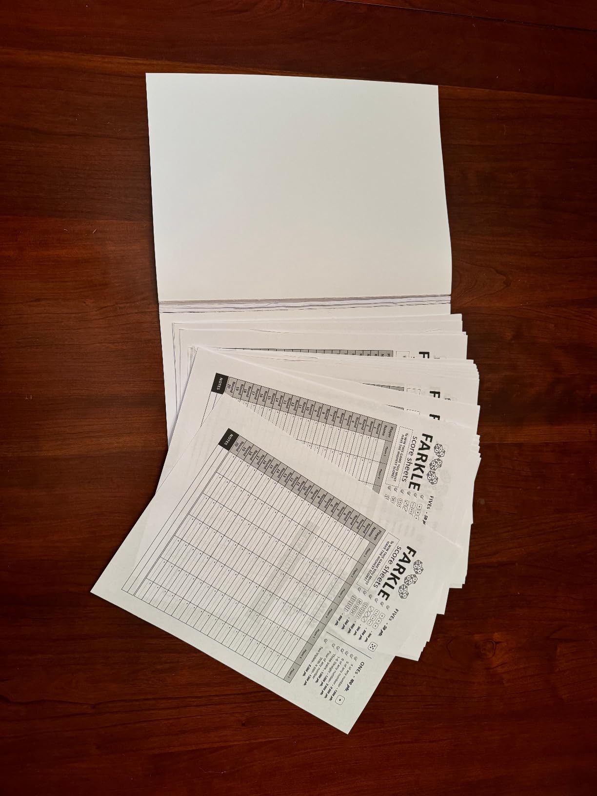 Farkle Score Sheets: Large Print Score Pads, (8.5 x 11 Inches) 100+ Pages customer photo 1