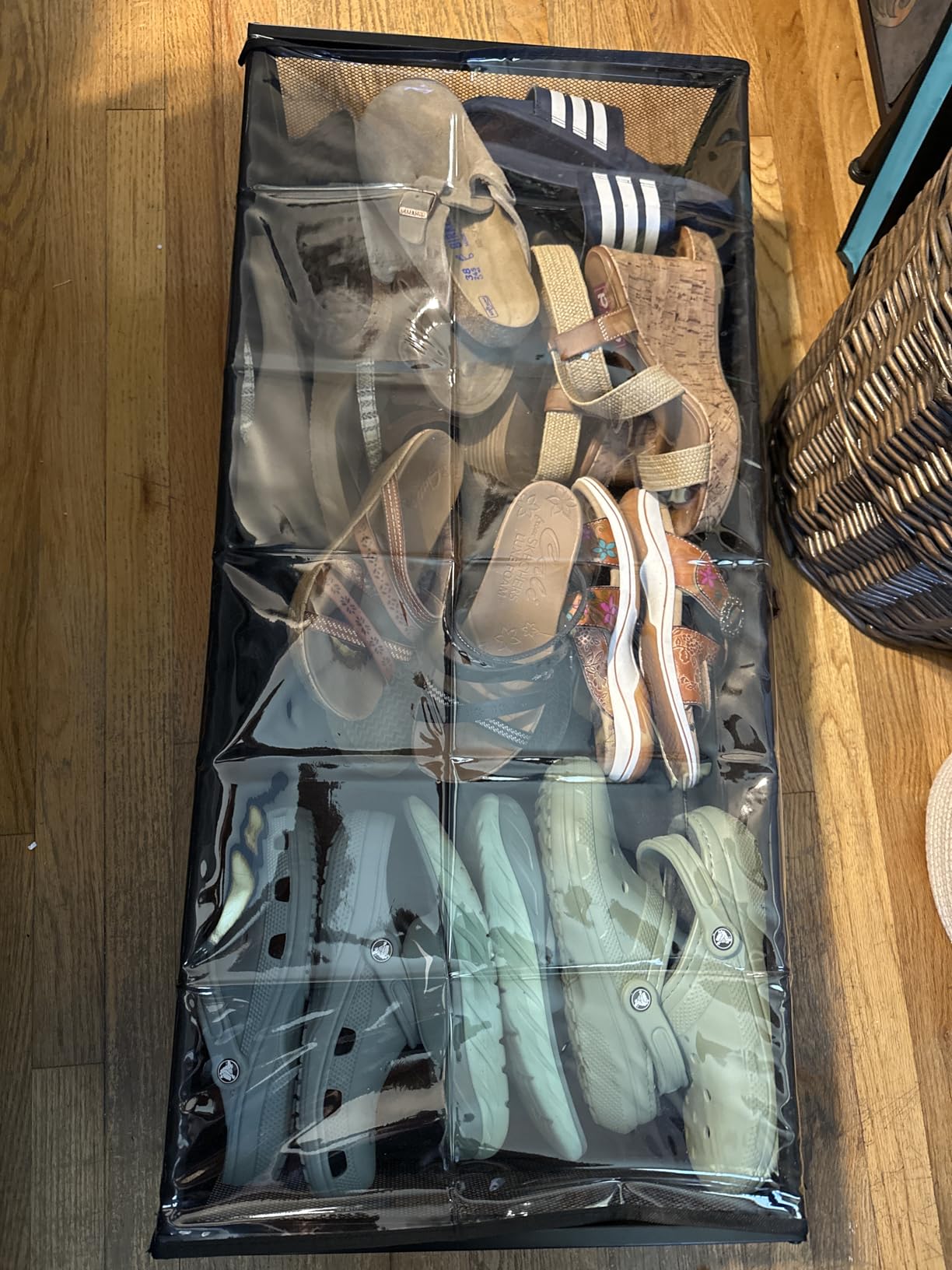 Under Bed Storage Containers with Wheels Large Underbed Shoes Blankets Clothes Toy Storage Drawers for College Dorms Bedrooms Nursery Rooms Organization customer photo 1