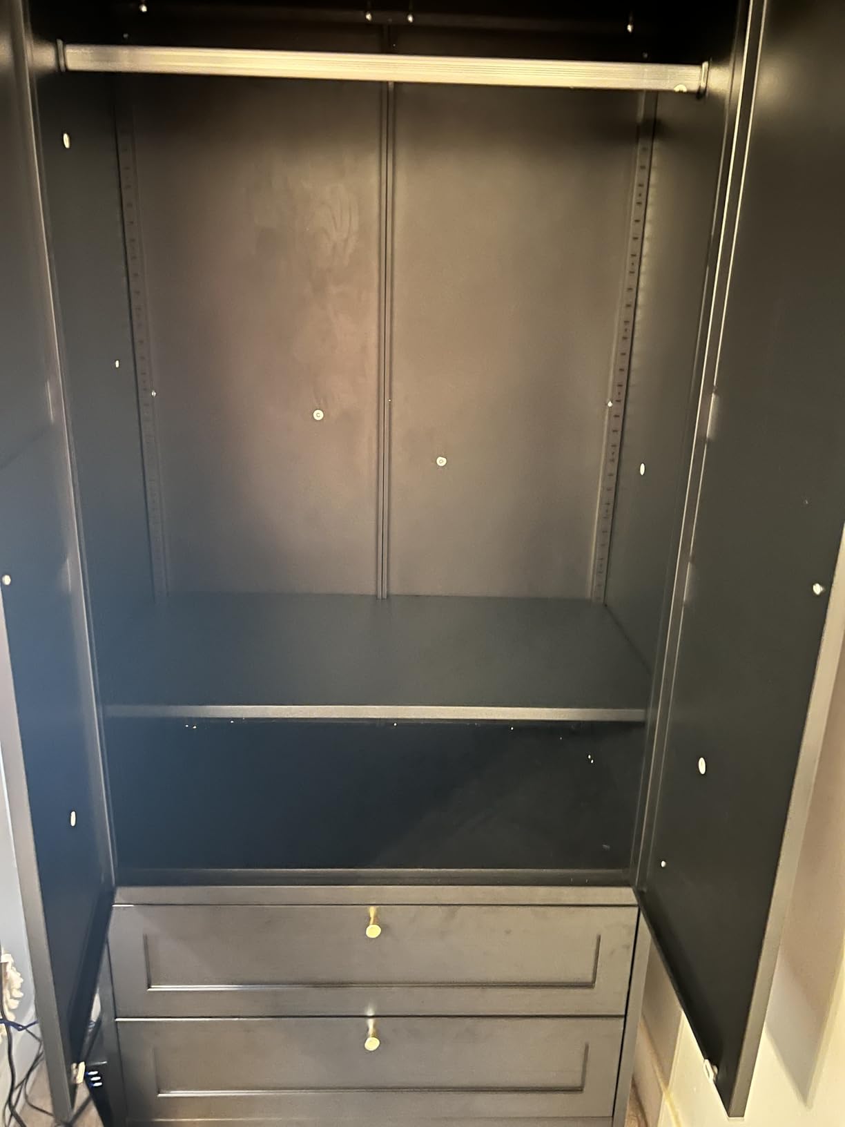 Metal Wardrobe Cabinets with Lock, Clothing Locker 72