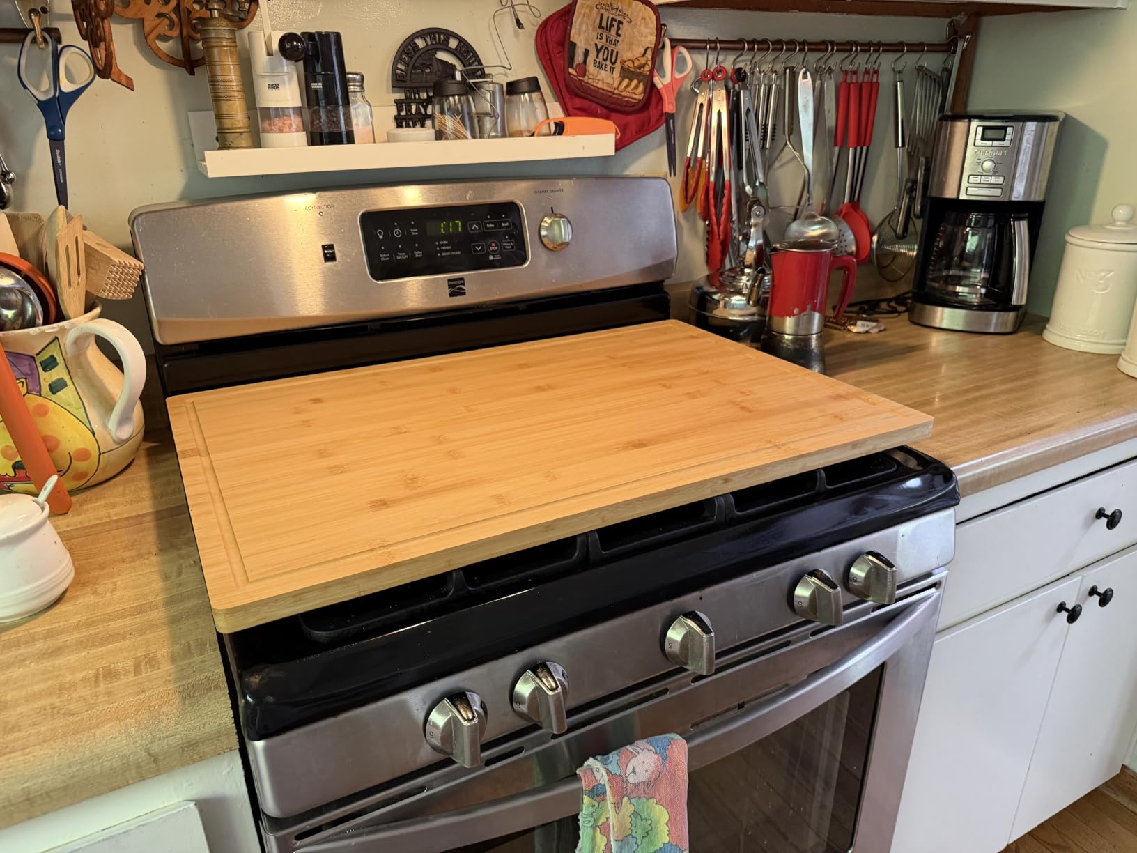 Allsum Large Bamboo Wood Cutting Boards for Kitchen, 1