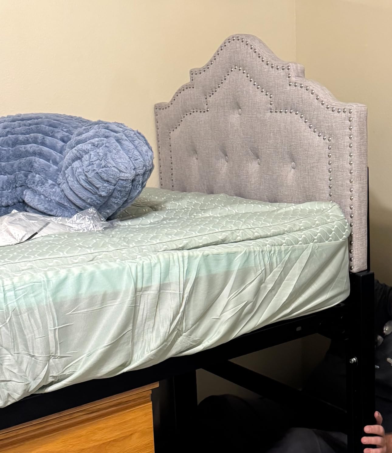 Dual Layer 3 Inch Memory Foam Mattress Topper Queen Size, 2 Inch Cooling Gel Memory Foam Plus 1 Inch Pillow Top Mattress Pad Cover, with 8-21 Inch Deep Pocket customer photo 2