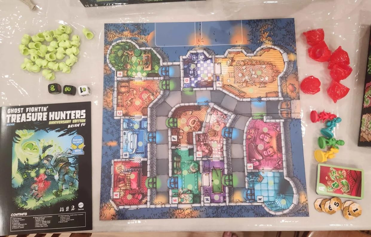 Mattel Games Ghost Fightin' Treasure Hunters Anniversary Edition Board Game, Cooperative Family Game with Two Ways to Play customer photo 1