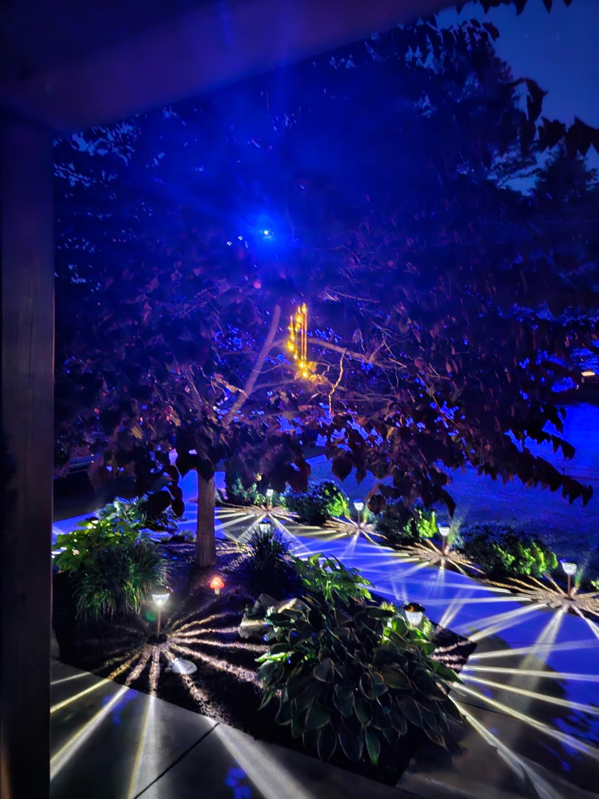 8 LED Solar Upgrade Solar Sun Moon Star Wind Chimes, Outdoor Warm LED Decor | Mom Gifts, Mothers Day, Grandma, Gift, Gifts for Wife, for Outside Hanging Lights customer photo 1