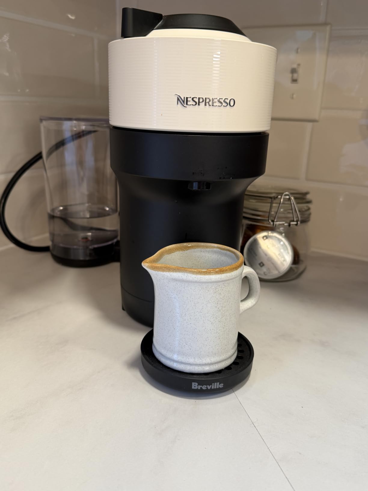 Nespresso Vertuo Pop+ Coffee and Espresso Maker by Breville, Coconut White customer photo 2