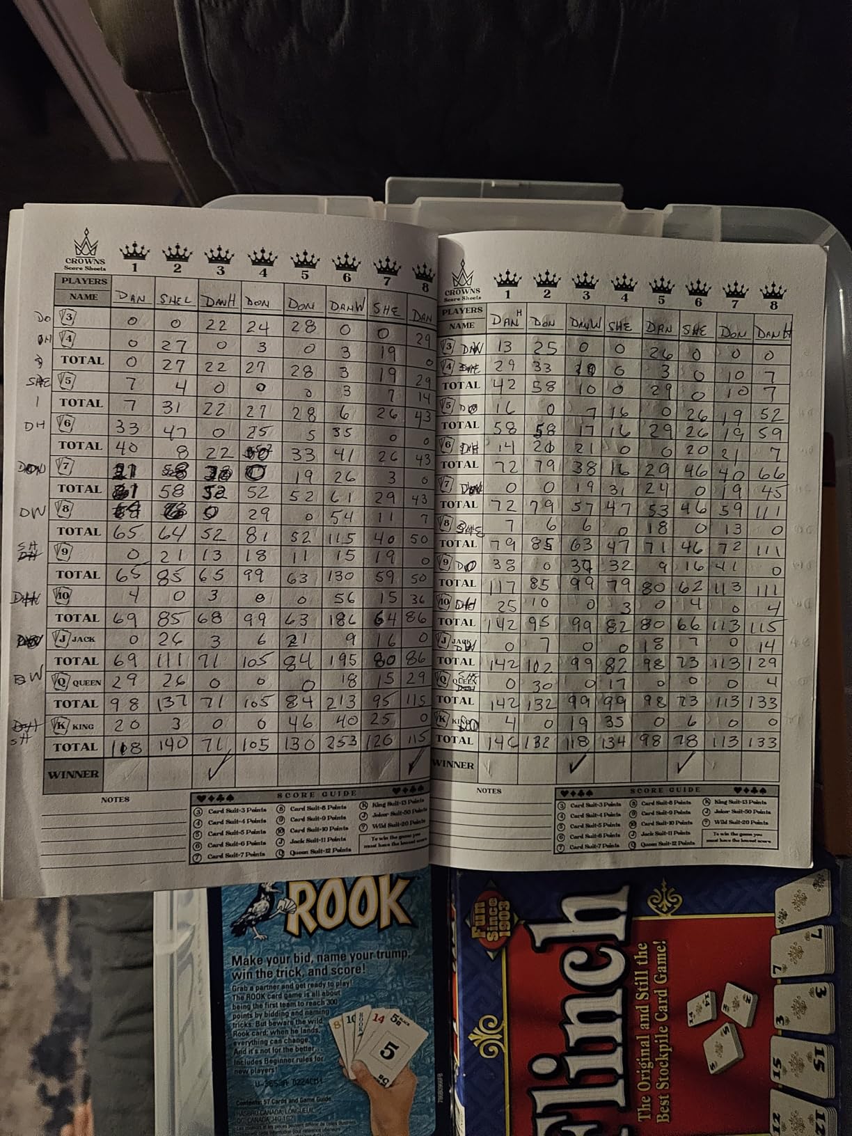 Crowns Score Sheets: 150 Pages for Scorekeeping. Track Up to 8 Players | Clear Design in 6x9 Inch Format. customer photo 1