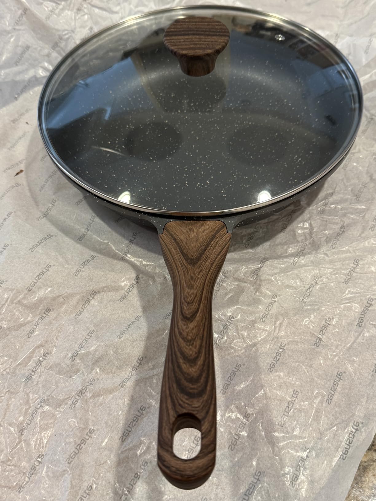 SENSARTE Nonstick Ceramic Frying Pan with Lid 8/9.5/10/11/12.5 Inch Omelet Pan Skillet, Free of Intentionally Added PFAS/PTFE Non-toxic Chef's Pan Induction Compatible Pan, Heat Resistant Handle customer photo 1