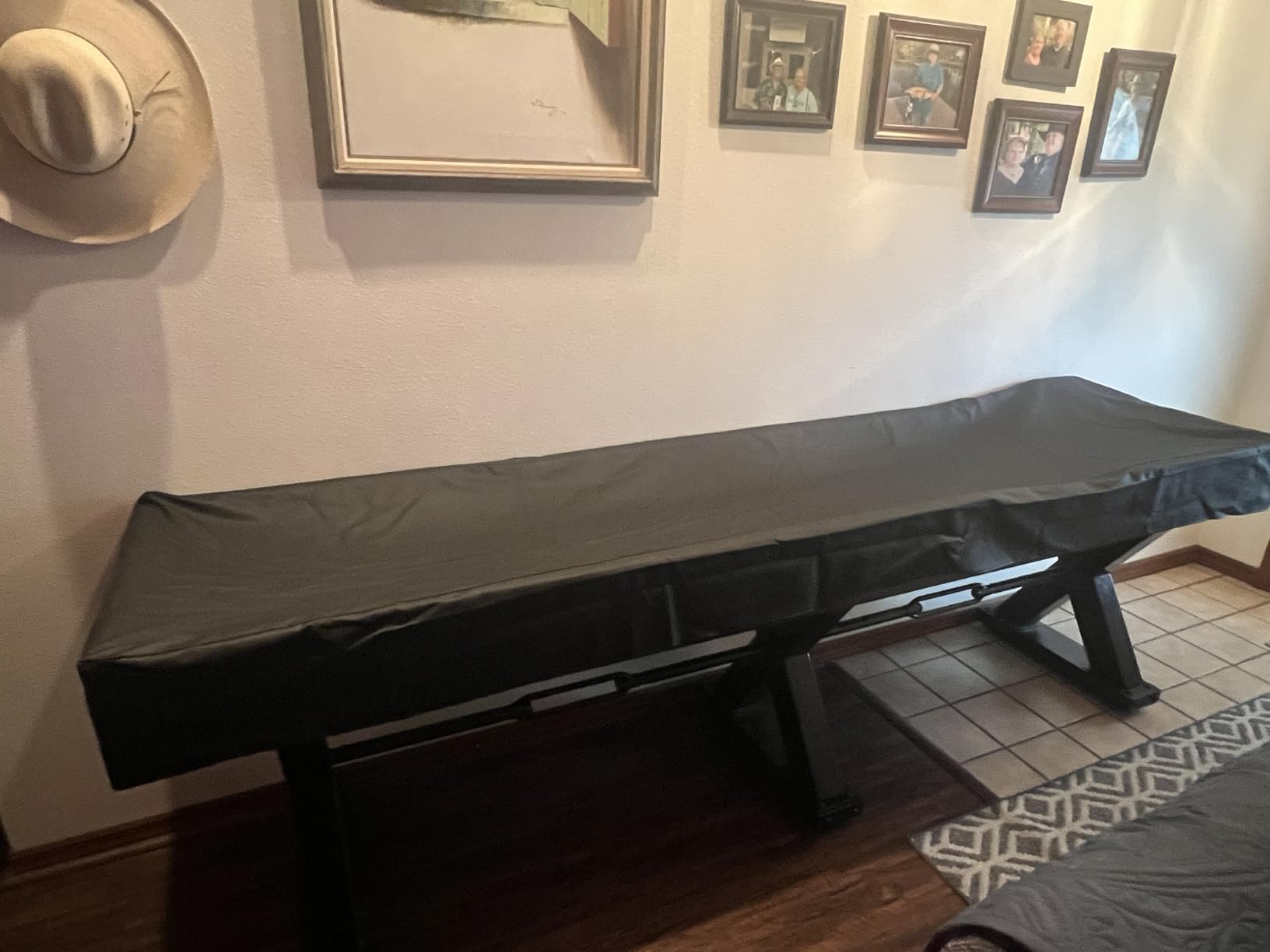 K-Musculo Shuffleboard Table Cover, Heavy Duty Leatherette Waterproof & Tearproof Shuffleboard Covers Fit for 9FT (108