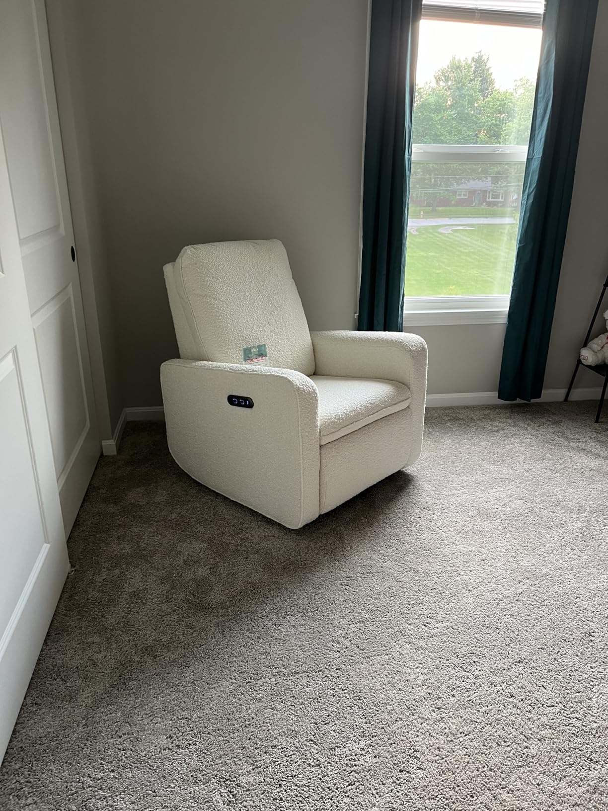 Graco Teddi Nursery Power Recliner Swivel Glider, Steel Basketweave | Electronic Power Recline, OEKO-TEX 100 Certified, USB-A & USB-C Charger, Premium Cushioning & Comfort, Glider Rocking Chair customer photo 2