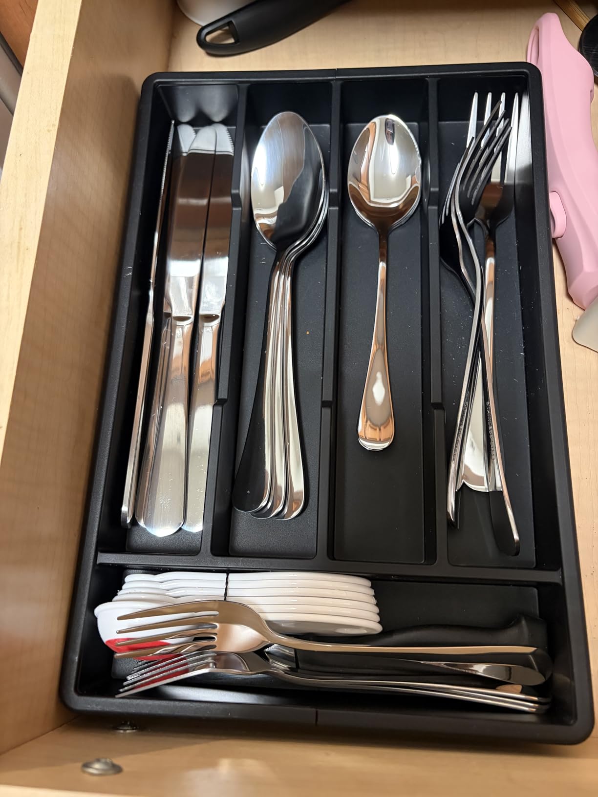 40 Pcs Gold Silverware Set Service for 8, Premium Stainless Steel Flatware Set, Cutlery Utensil Set, Durable Home Kitchen Eating Tableware Set, Include Fork Knife Spoon Set, Dishwasher Safe customer photo 2