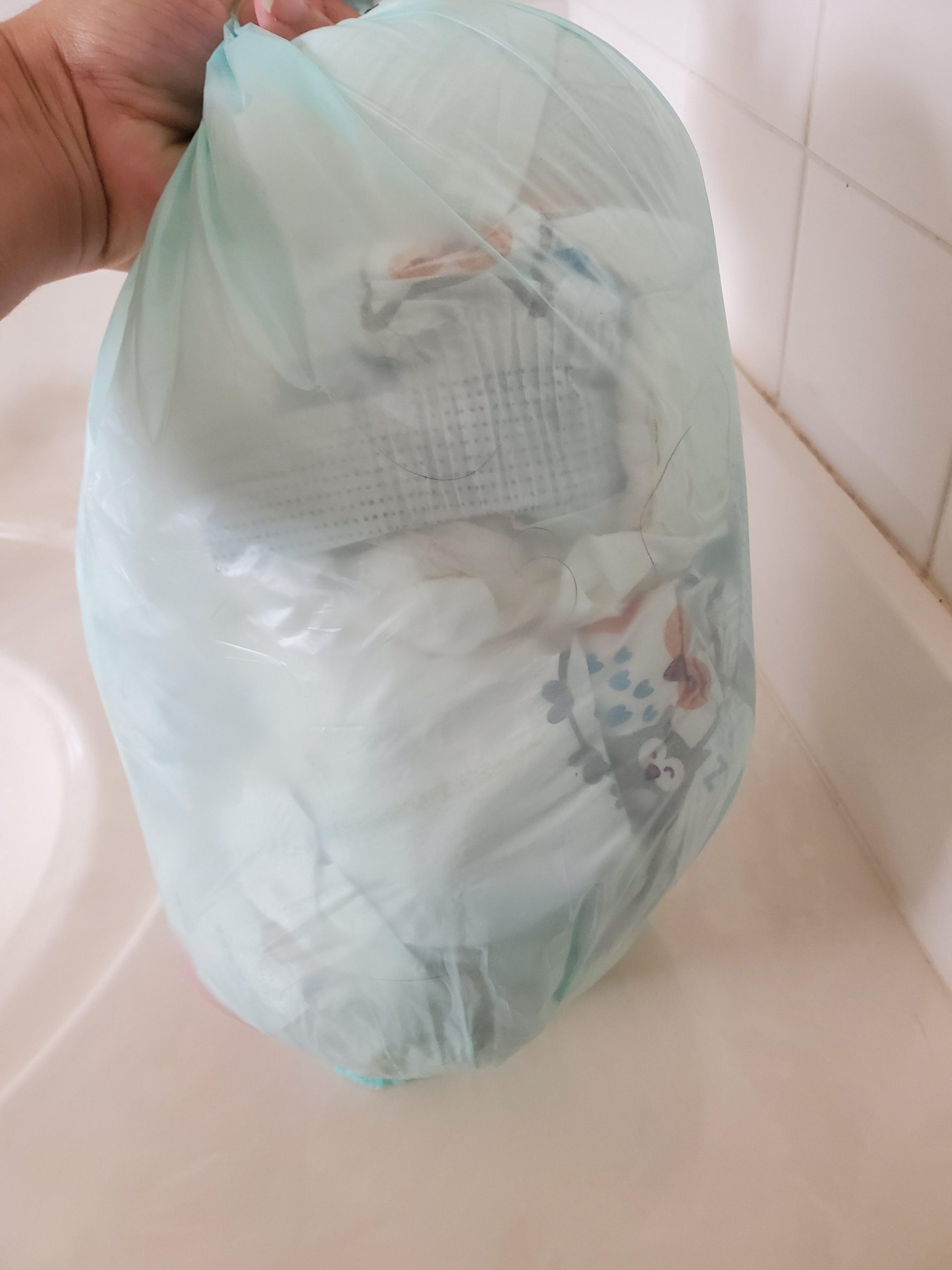 Diaper Dekor EKO MINI Diaper Pail, White, Eco-Friendly 70% Recycled Materials customer photo 1