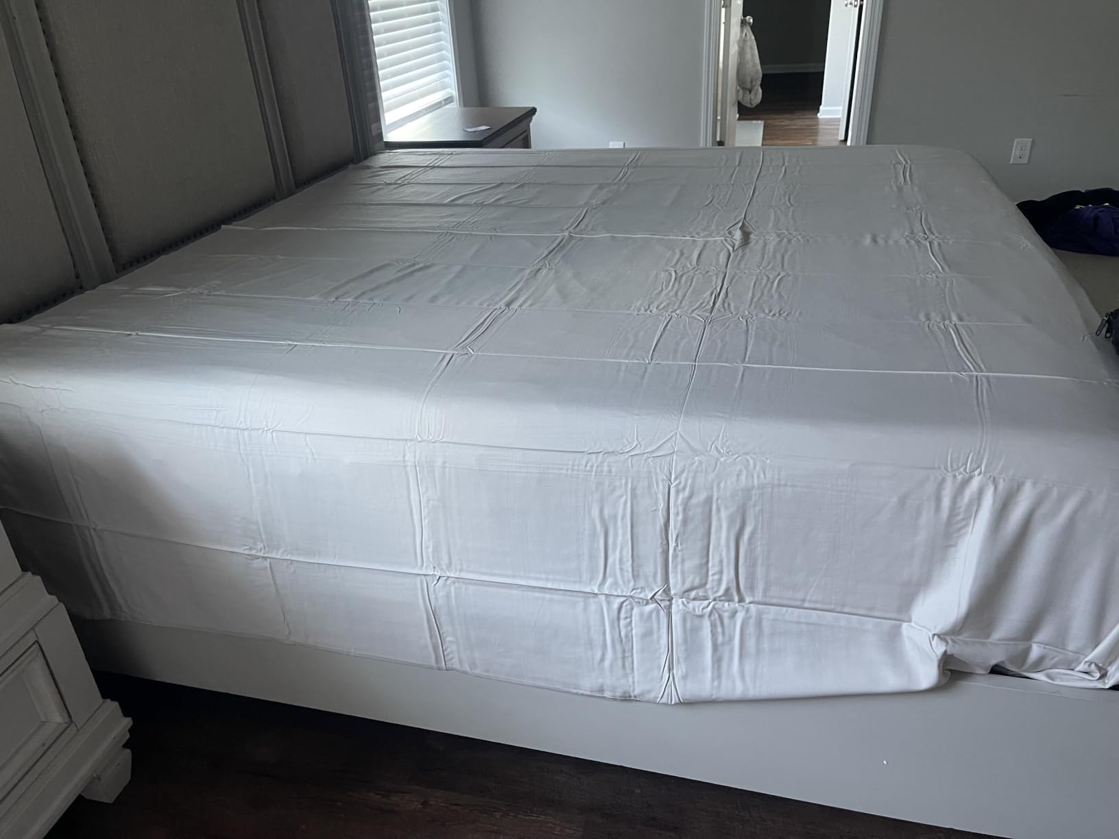 100% Rayon Derived From Bamboo - Bamboo Sheets Queen Size - Dark Grey | Cooling Sheets for Hot Sleepers, Soft, Breathable Hotel Bedding, 1 Flat & 1 Fitted & 2 Pillowcases w/ 16 Inch Deep Pockets customer photo 2