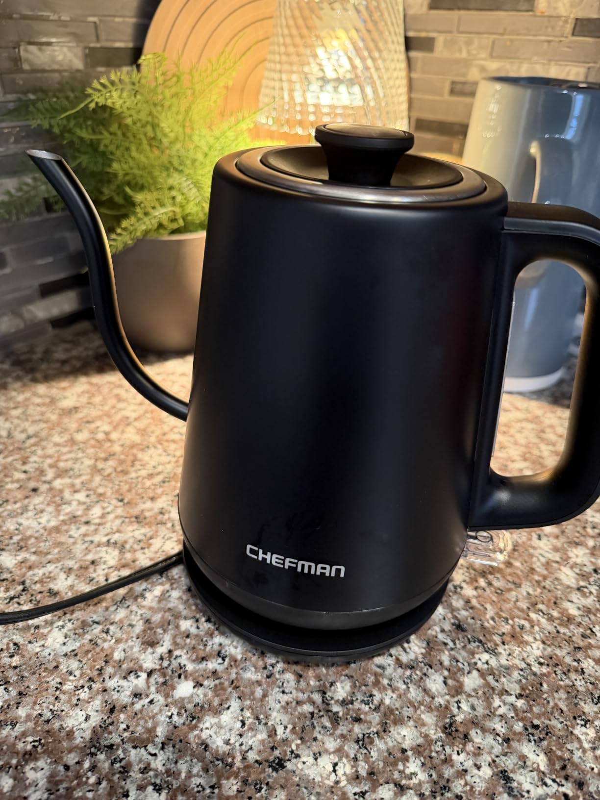 Chefman Gooseneck Electric Kettle, 0.8L Pour Over Tea Kettle for Coffee and Tea customer photo 2
