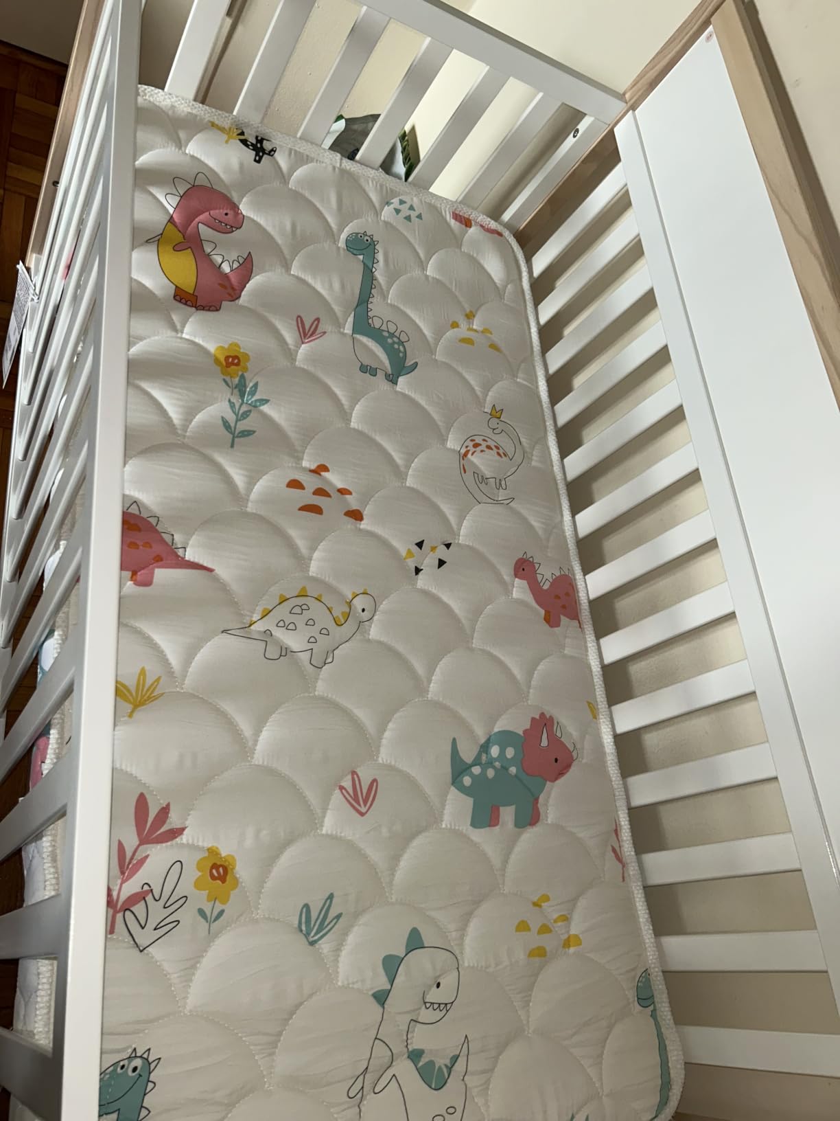 Dream On Me Owen 5-in-1 Convertible Full Size Baby Crib, GREENGUARD Gold, 3 Adjustable Height, Converts to Toddler, Day and Full Size Bed, Wooden X-base, Matte Black customer photo 1