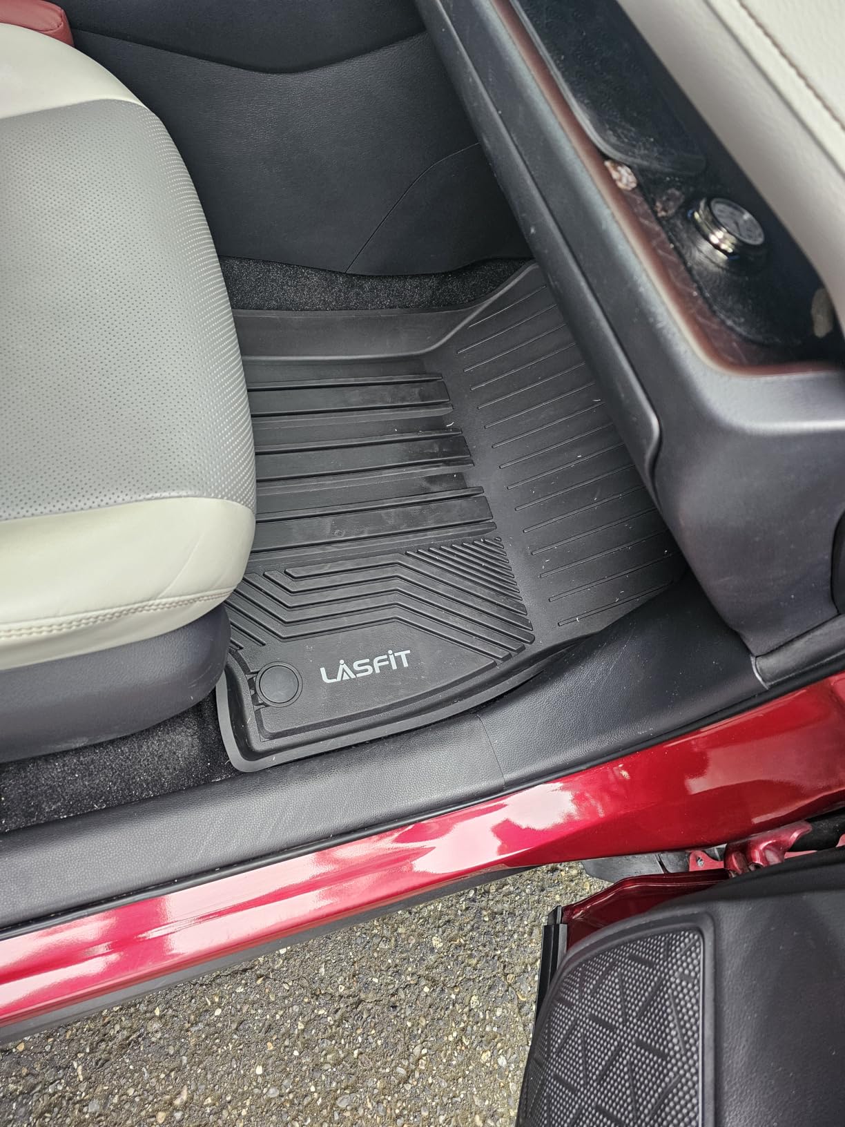 LASFIT Floor Mats&Trunk Mat for Toyota Camry 2025-2026 Hybrid/LE/SE/XLE/XSE, All Weather Custom Fit TPE Floor Liners for Camry 2025 Front & Rear Full Set Car Mats, Black. customer photo 2