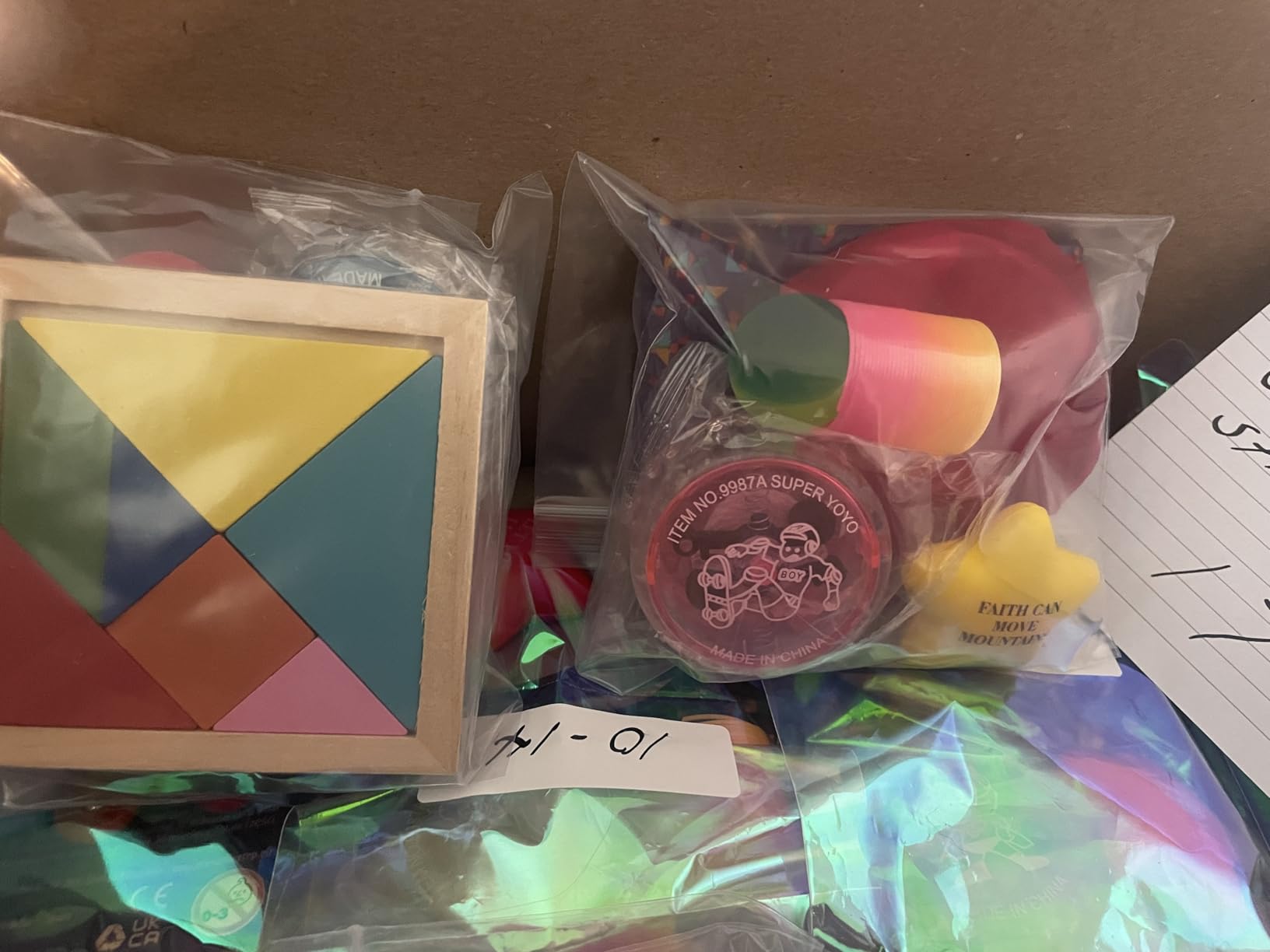 BONNYCO Tangram Puzzle Wooden Pack 30 Kids Party Favors. Goodie Bags Stuffers for Kids 3-5 4-8, Return Gifts for Birthday Party. Goody Bag Stuffers, Pinata Filler Toys Bulk. Classroom Prizes, Rewards customer photo 1