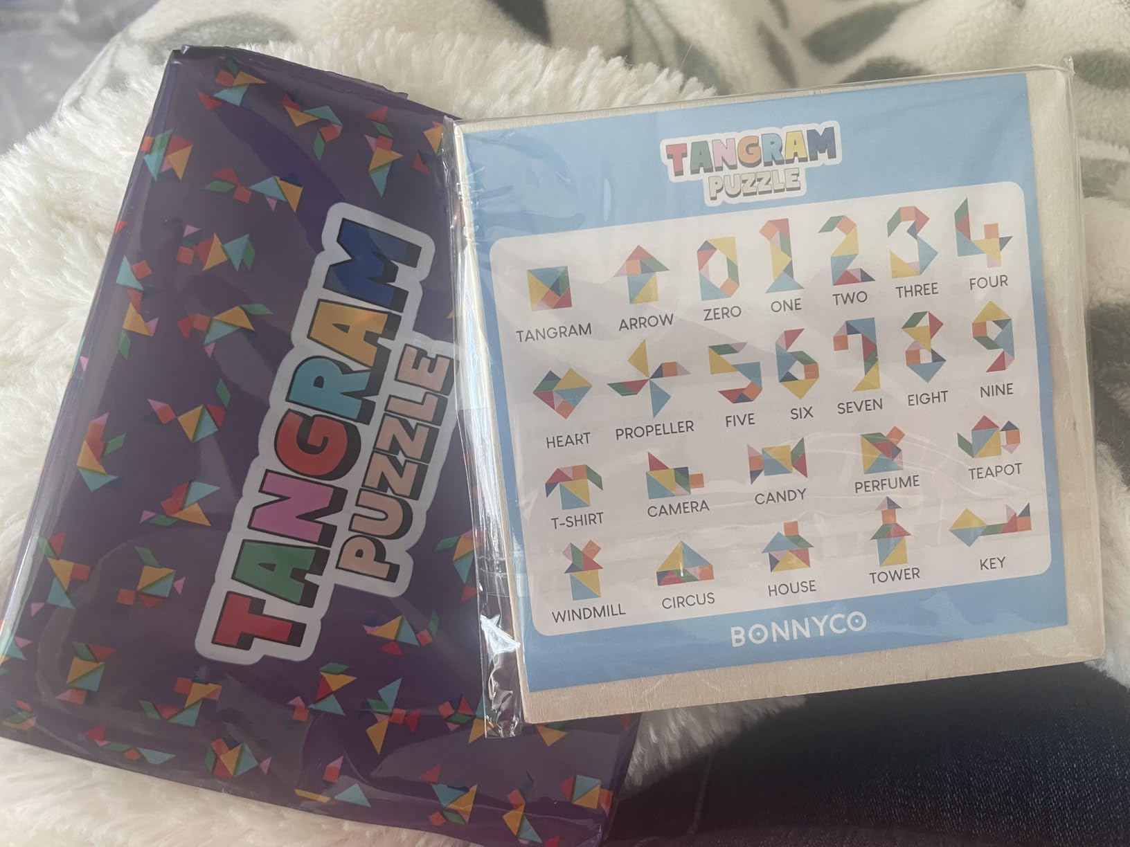 BONNYCO Tangram Puzzle Wooden Pack 30 Kids Party Favors. Goodie Bags Stuffers for Kids 3-5 4-8, Return Gifts for Birthday Party. Goody Bag Stuffers, Pinata Filler Toys Bulk. Classroom Prizes, Rewards customer photo 2