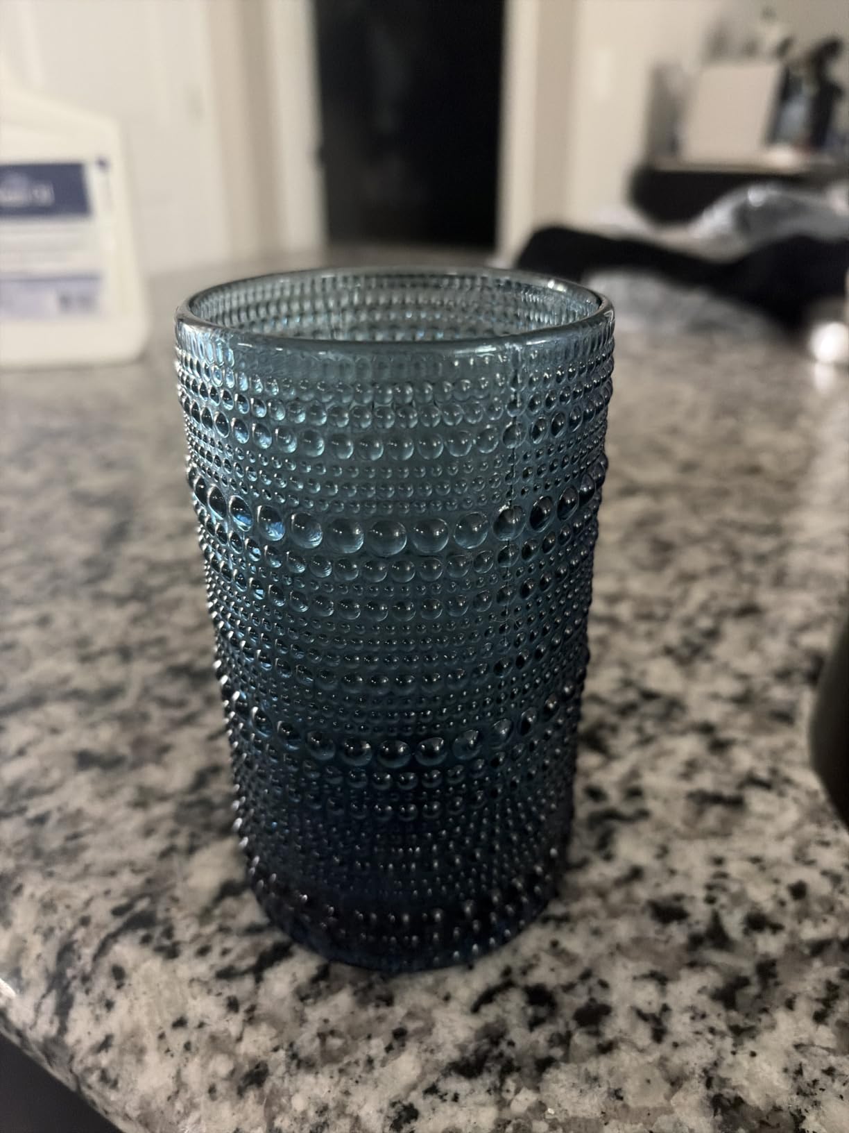 Moretoes Hobnail Drinking Glasses Set of 12, Vintage Water Glass Cups | 12 Oz Highball Glasses & 10 Oz Cocktail Glasses, Clear Embossed Boho Kitchen Bar Tumbler for Whiskey, Beer, Juice, Milk customer photo 1