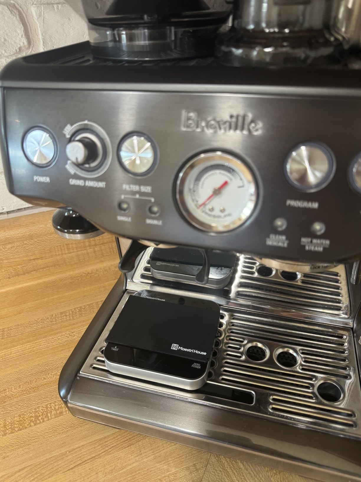 Maestri House S2 Espresso Coffee Scale with Timer 0.1g Precision Shot Scale | USB-C Rechargeable, Dual Timing Modes, 2kg/0.1g Digital Scale with Borosilicate Glass Top for Espresso and Pour-Over Brewing customer photo 1