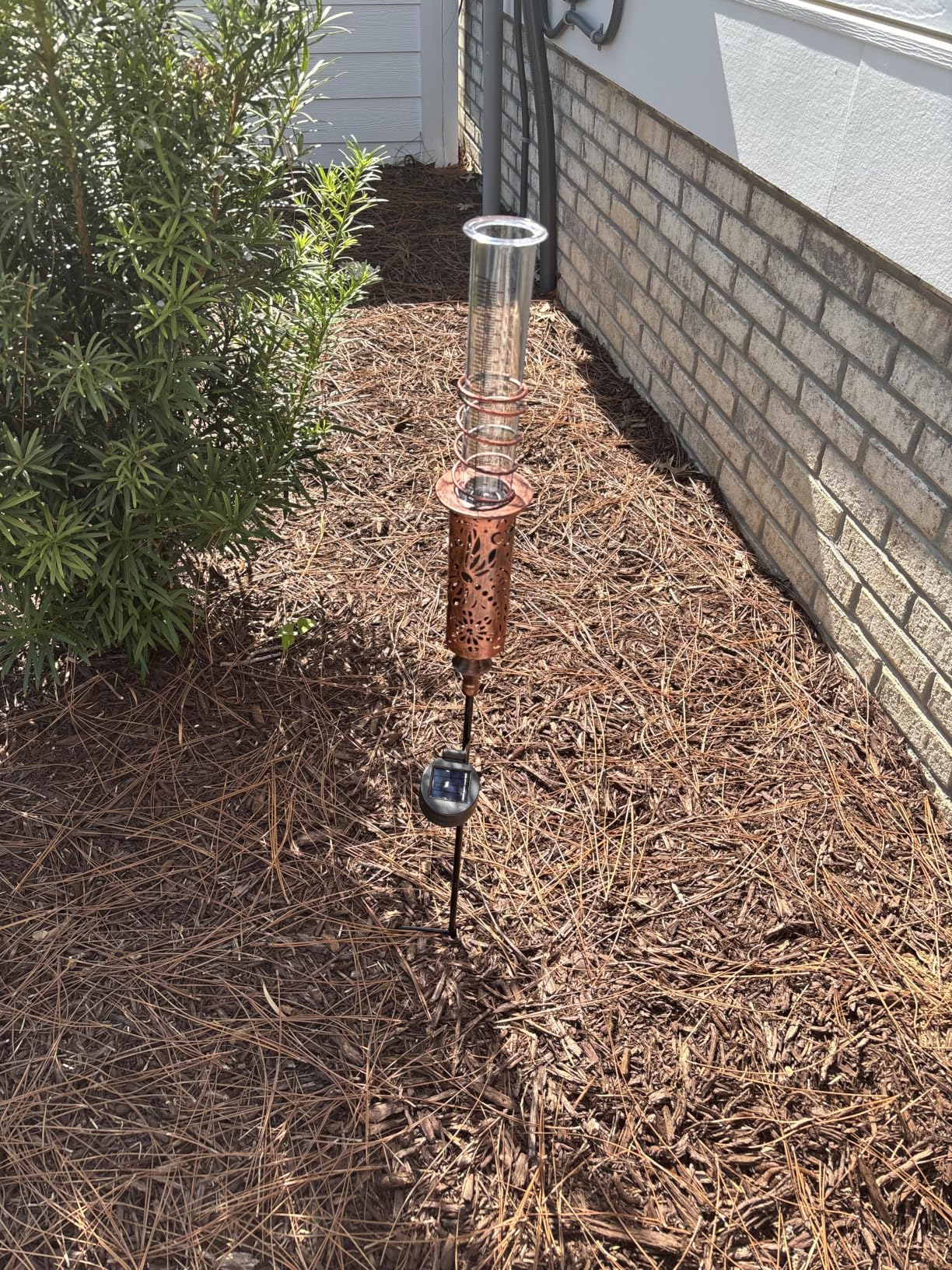 Rain Gauge Outdoor, Solar Water Gauge for Rain | Freeze Proof Rain Gauges with 7