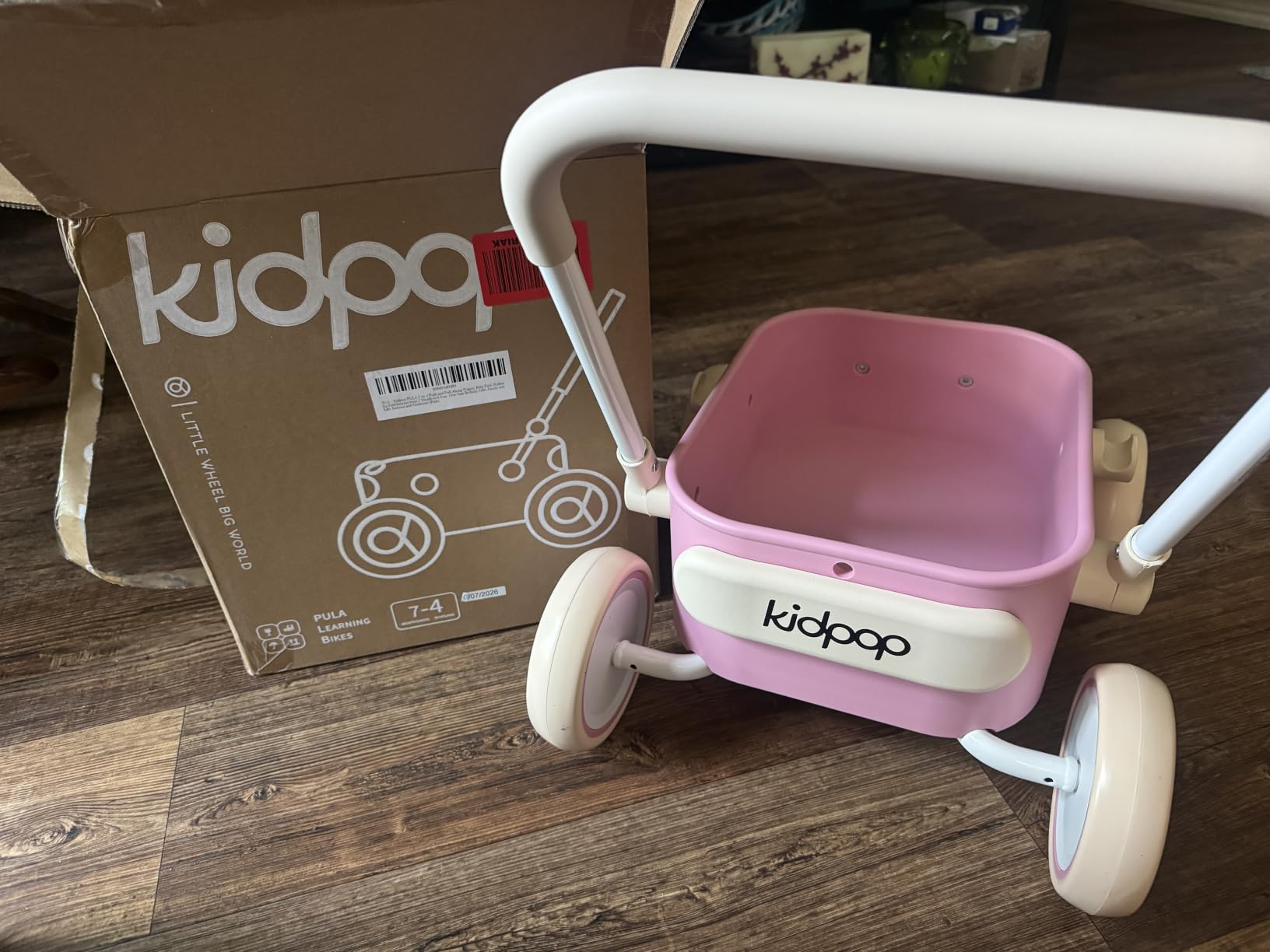 PULA Baby Push Walker with Wheels Toddler Wagon for First Learner Baby Toys 6-12 Months, 1 Year Old Birthday Gifts, Indoors and Outdoors (Green) customer photo 1