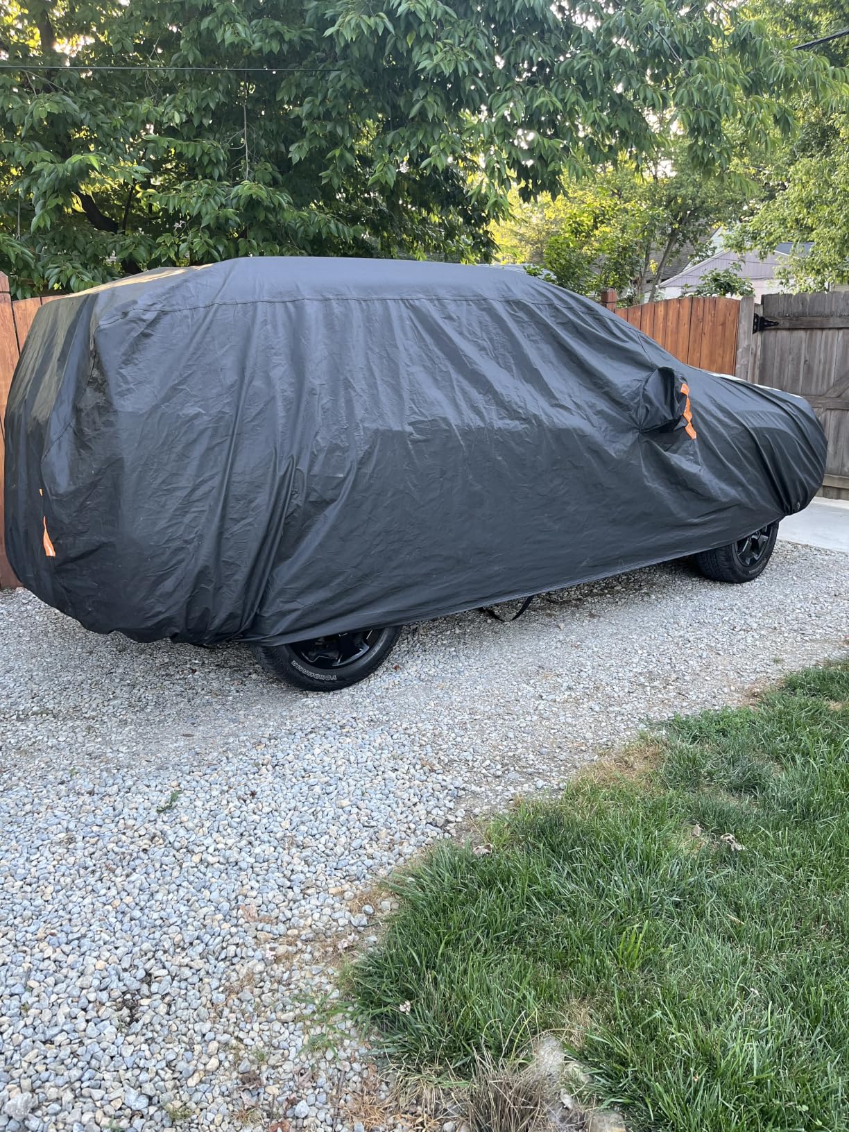 Large SUV Car Cover for GMC Yukon XL 100% Waterproof All Weather, Heavy Duty Outdoor Full Exterior Covers Rain Sun Wind UV Protection customer photo 1