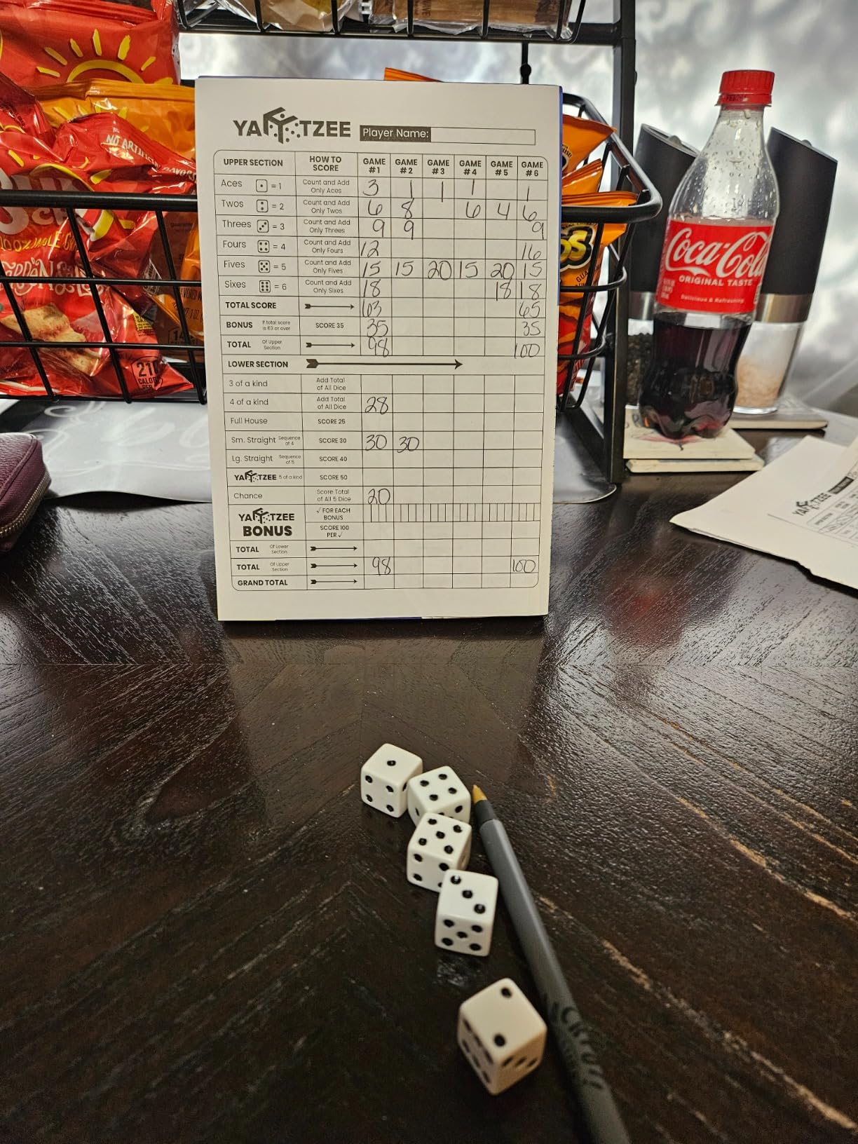 Perforated Yahtzee Score Pads: 120 Easy Tear Off Score Sheets, Large Print, Compatible with Yardzee and Yahtzee Games customer photo 2