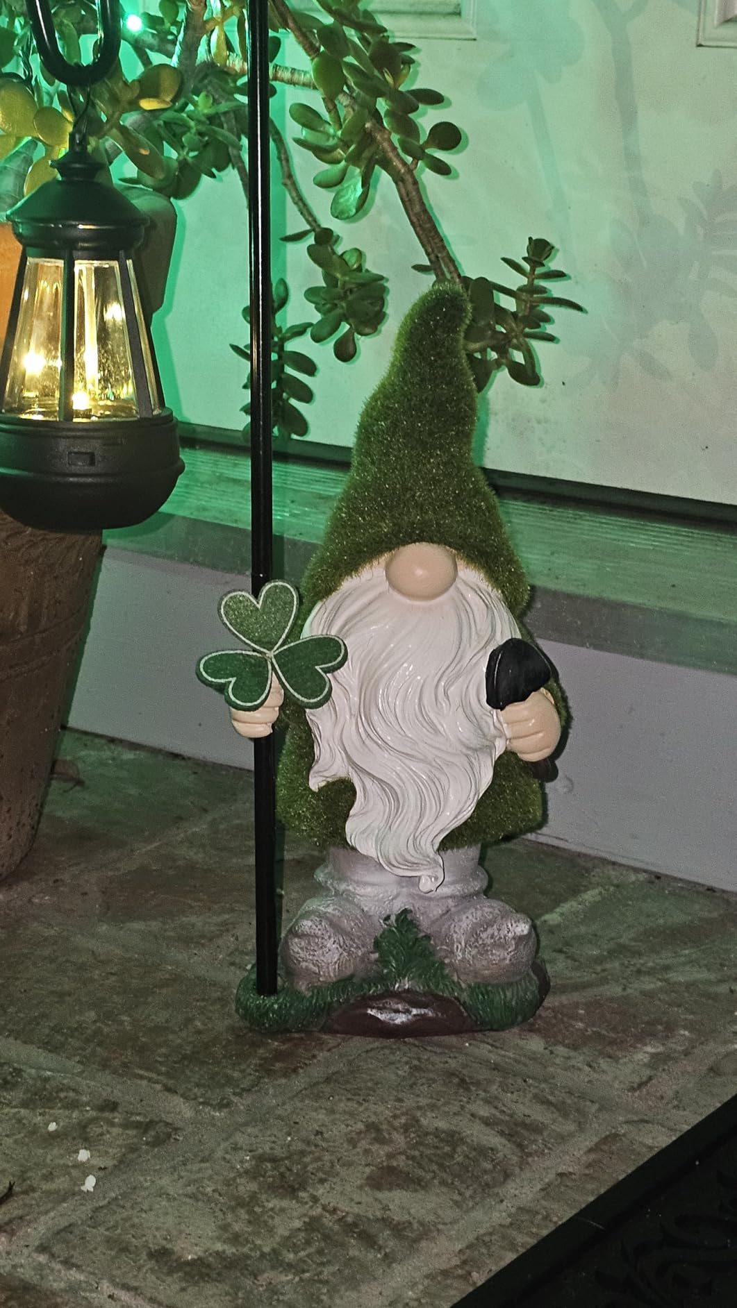 Garden Gnome Statue Solar Light Miniature Outdoor Decor Gnome Figurine for Outdoor Indoor Home Lawn Yard customer photo 2