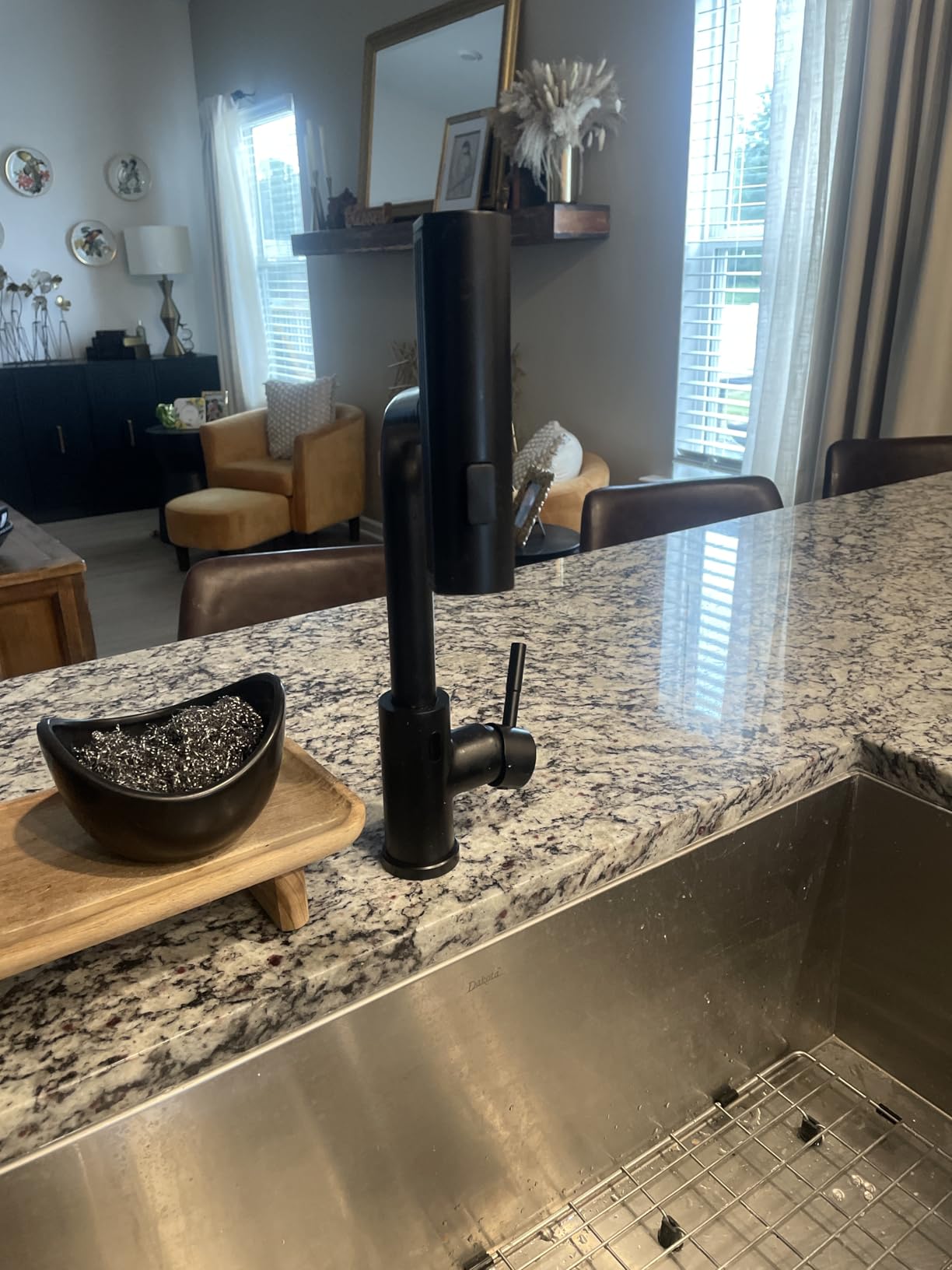 CENOSA Touchless Kitchen Faucet Motion Sensor Hands Free Single Handle Kitchen Sink Faucet with Pull Down Sprayer Brushed Nickel customer photo 2