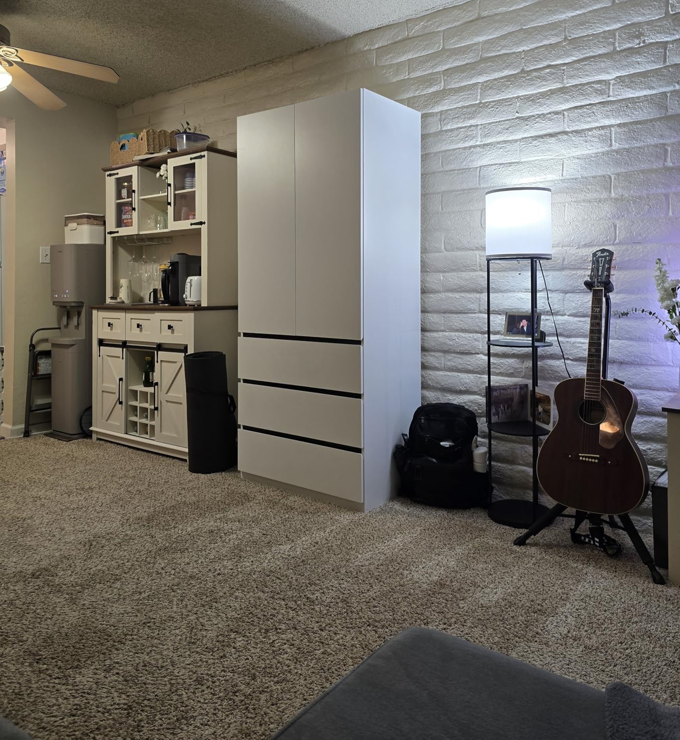 Wooden Wardrobe Closet with 2 Doors: 75