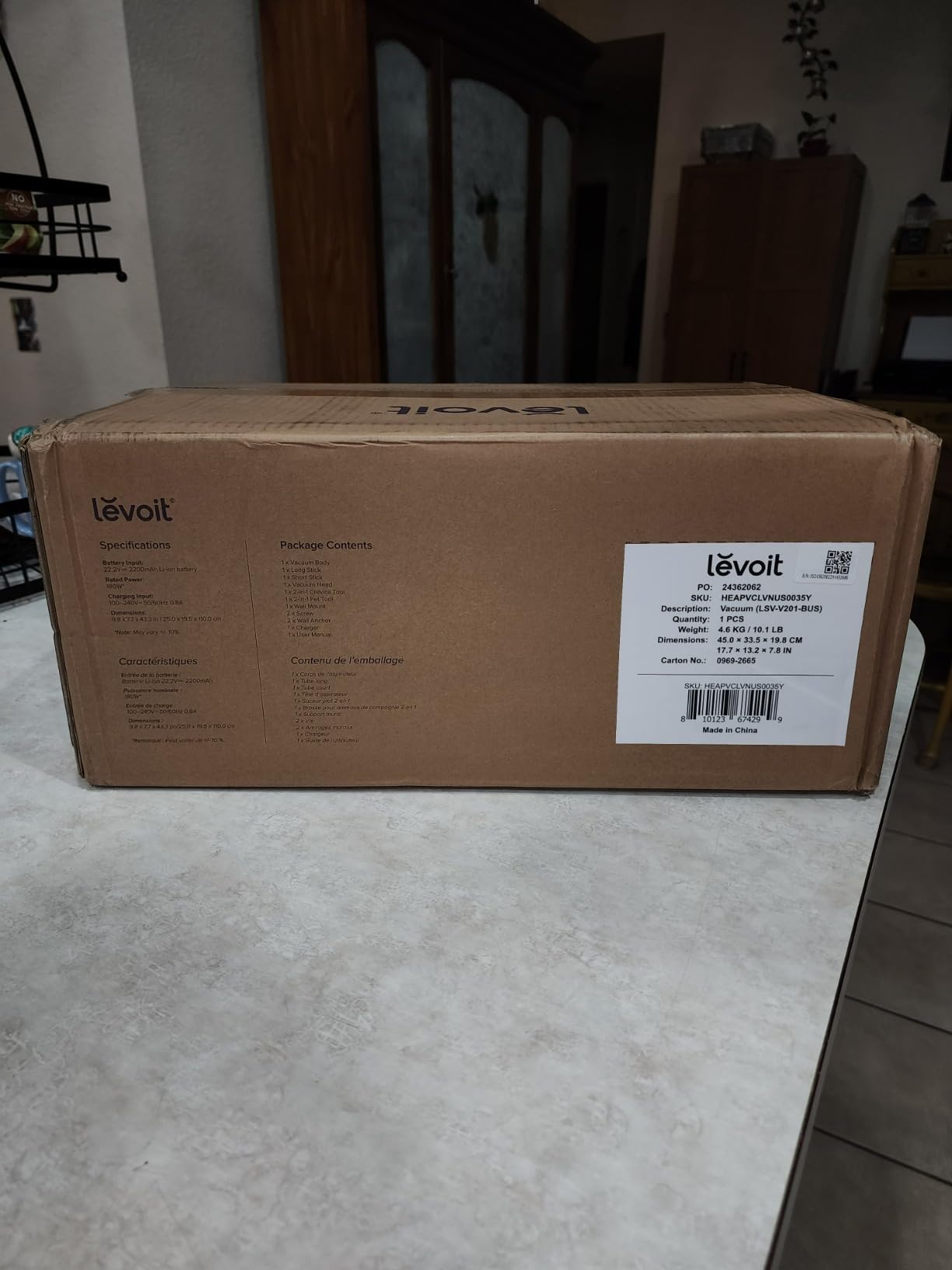 LEVOIT Cordless Vacuum, Strong Suction, Lightweight | Up to 50 Minutes, LED Headlights, Anti-Tangle Brush, Versatile for Carpets & Hard Floors, LVAC-200 White & Blue customer photo 1