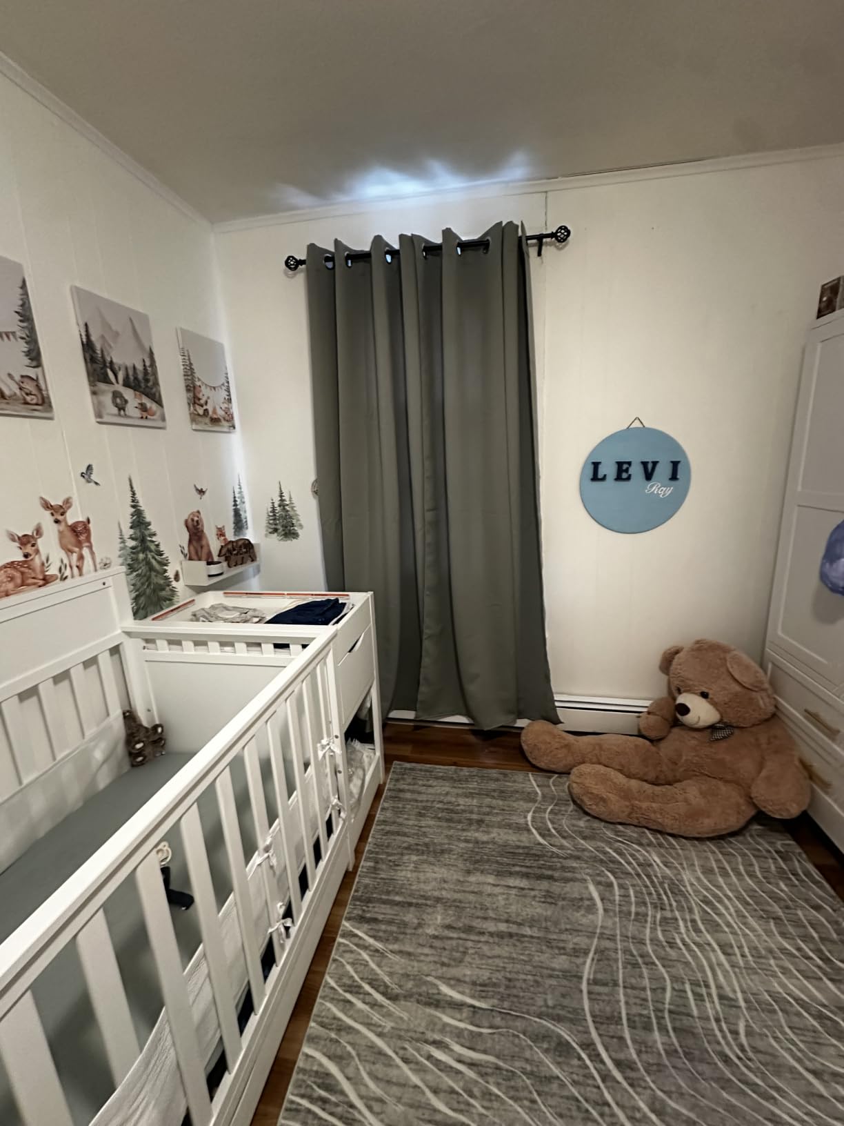 Graco Shiloh 5-in-1 Convertible Crib & Changer with Drawer - GREENGUARD Gold Certified Baby Crib Crafted from Wood, Converts to Toddler Bed, Daybed, and Full-Size Bed (Driftwood) customer photo 1