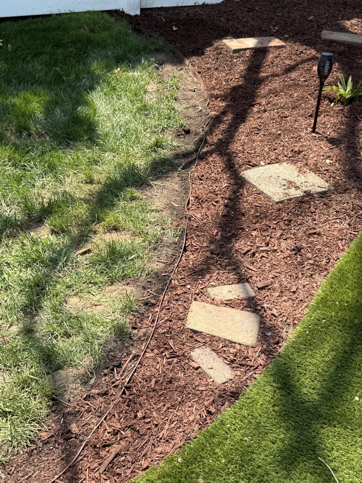 2-Inch x 100 FT Landscape Edging Border with 150 Stakes, Plastic Edging for Landscaping Garden Edging Border, Flexible Landscaping Edging for Garden Flower Beds Yard Lawn Pathway Paver (Black) customer photo 2