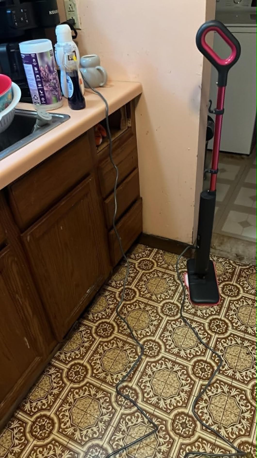 Schenley Lightweight Steam Mop for Hard Floors & Carpets | 3 Steam Modes, 10s Heat-Up, 248°F Steam, Up to 37 Min Steam Time, 20 ft Cord, Cord Wrap, Self-Standing, Chemical-Free customer photo 1