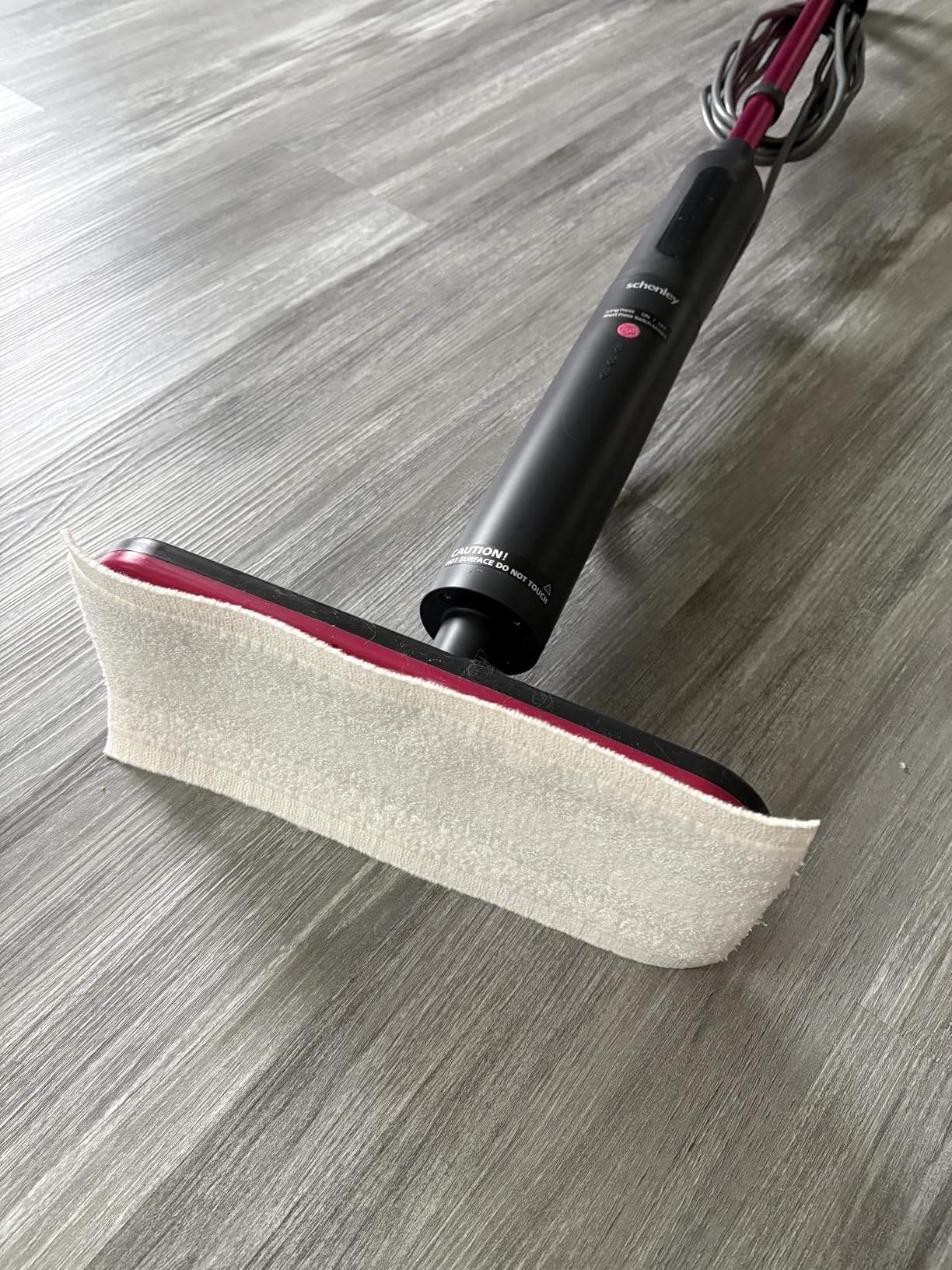Schenley Lightweight Steam Mop for Hard Floors & Carpets | 3 Steam Modes, 10s Heat-Up, 248°F Steam, Up to 37 Min Steam Time, 20 ft Cord, Cord Wrap, Self-Standing, Chemical-Free customer photo 2