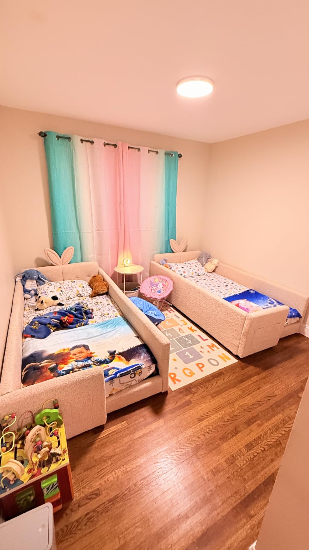 STARUIA Washable Hopscotch Kids Rug for Playroom, Colorful Educational Classroom Rugs with ABC Number, Non Slip Kids Play Mat Rug Game Carpet for Bedroom Nursery Daycare Boy Girl customer photo 1