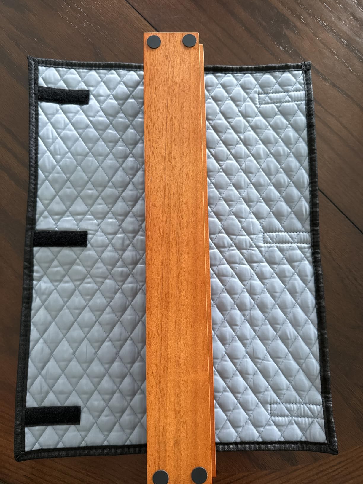 Mose Cafolo Empty American Mahjong Bag Set - Black Quilted Soft Case with 2 Wrappers for American Mahjong Tiles, Trays & Rack (Mahjong Case Only) customer photo 1