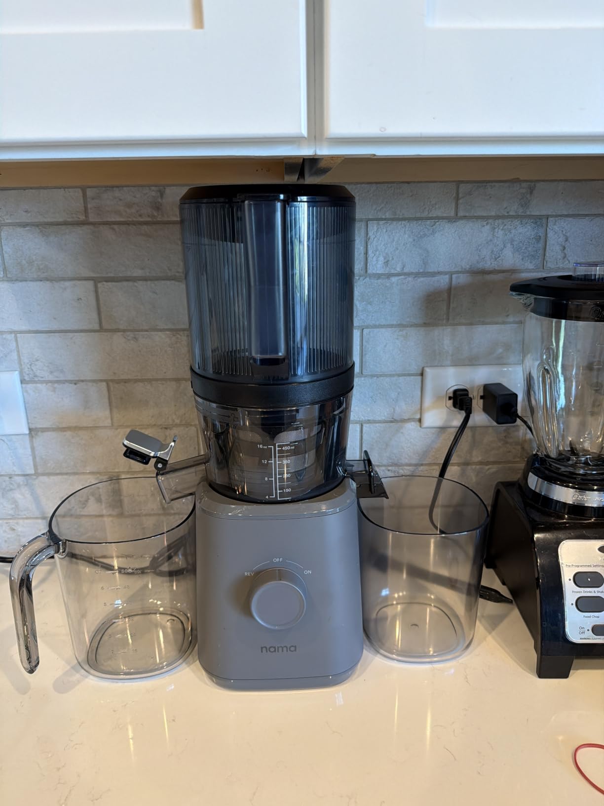 Nama J2 Cold Press Juicer, Hands-Free, Wide Mouth Hopper, Zero Waste Masticating, Black customer photo 1
