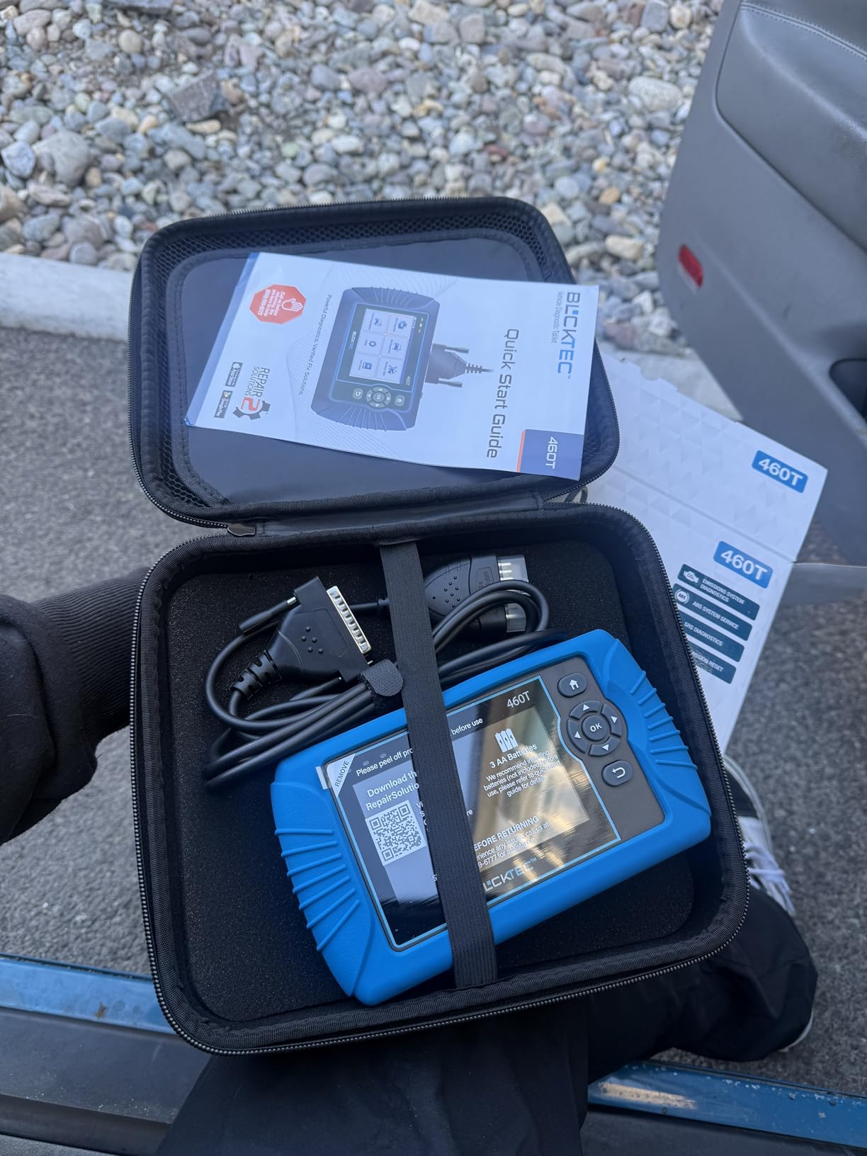 BLCKTEC 460T OBD2 Scanner Car Code Reader Engine ABS SRS Transmission Diagnostic Tool, 12 Reset Services, Oil/TPMS/EPB/BMS/SAS/DPF/Throttle Reset, ABS Bleeding, Battery Test, Auto VIN, Free Update customer photo 1