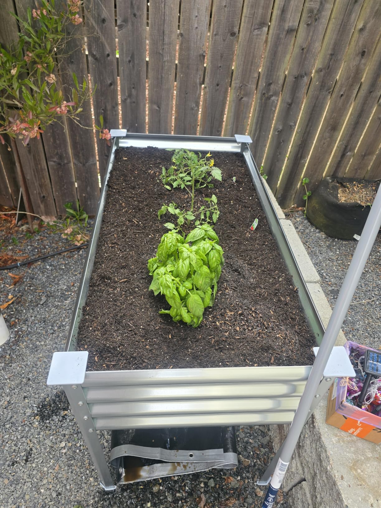 Land Guard 2 Pack Galvanized Raised Garden Bed with Legs, 48×24×32in Large Metal Elevated Raised Planter Box with Drainage Holes for Backyard, Patio, Balcony, 700lb Capacity customer photo 1
