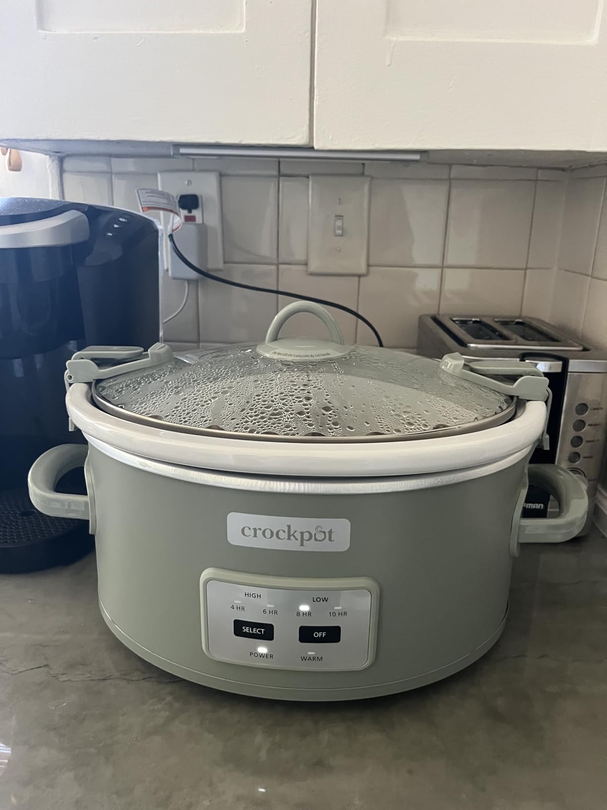 Crock-Pot Locking Lid 6qt Cook and Carry Programmable Slow Cooker, Green customer photo 2