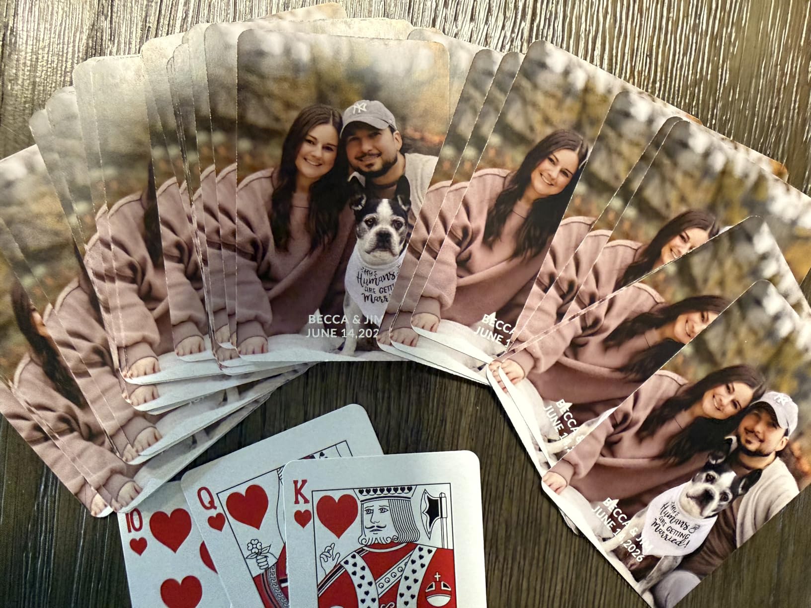 WEDDINGSTAR Custom Photo Printed Playing Card Favor (1, Your Design) customer photo 1