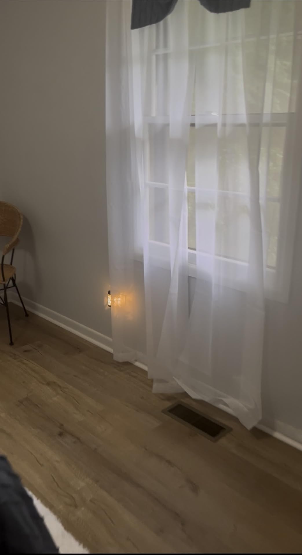 White Sheer Curtains 84 Inches Long 2 Panels Set for Bedroom Living Room, Soft Airy Light Filtering Modern Solid Rod Pocket Drapes Window Treatments, White, Each 42